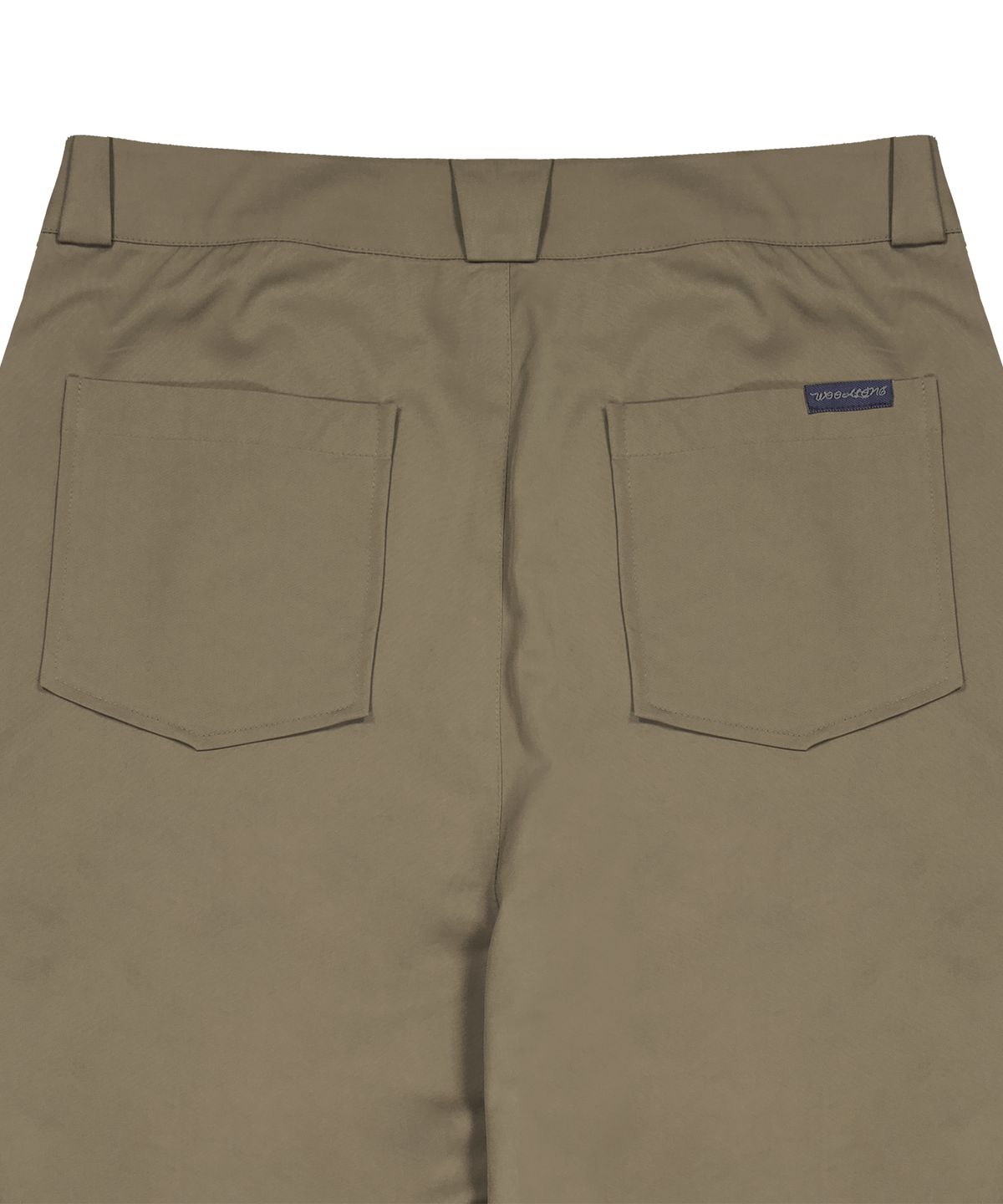 우알롱(WOOALONG) Side Drape Wide Pants - CAMEL
