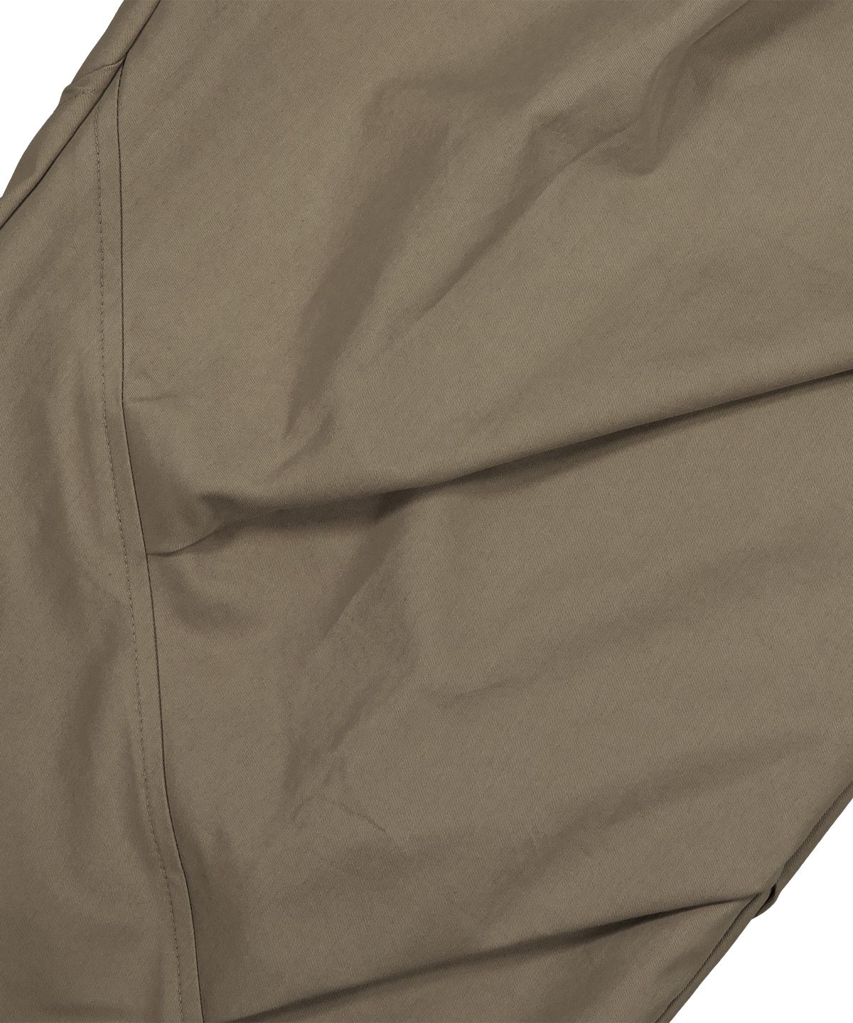 우알롱(WOOALONG) Side Drape Wide Pants - CAMEL