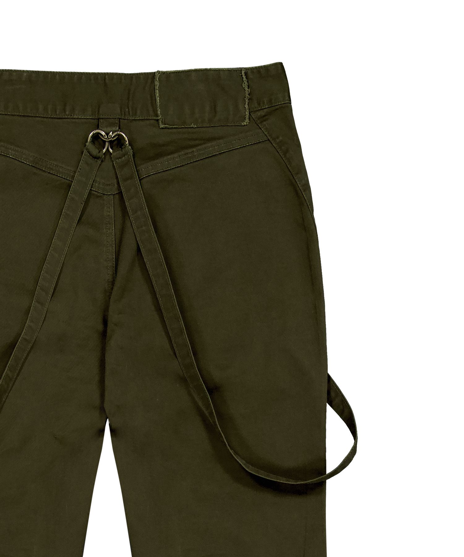 [WOOALONG]★25SS★韓国人気★Utility Strap Bootscut Pants MUSINSA | WOOALONG Utility Strap Bootscut Pants - KHAKI