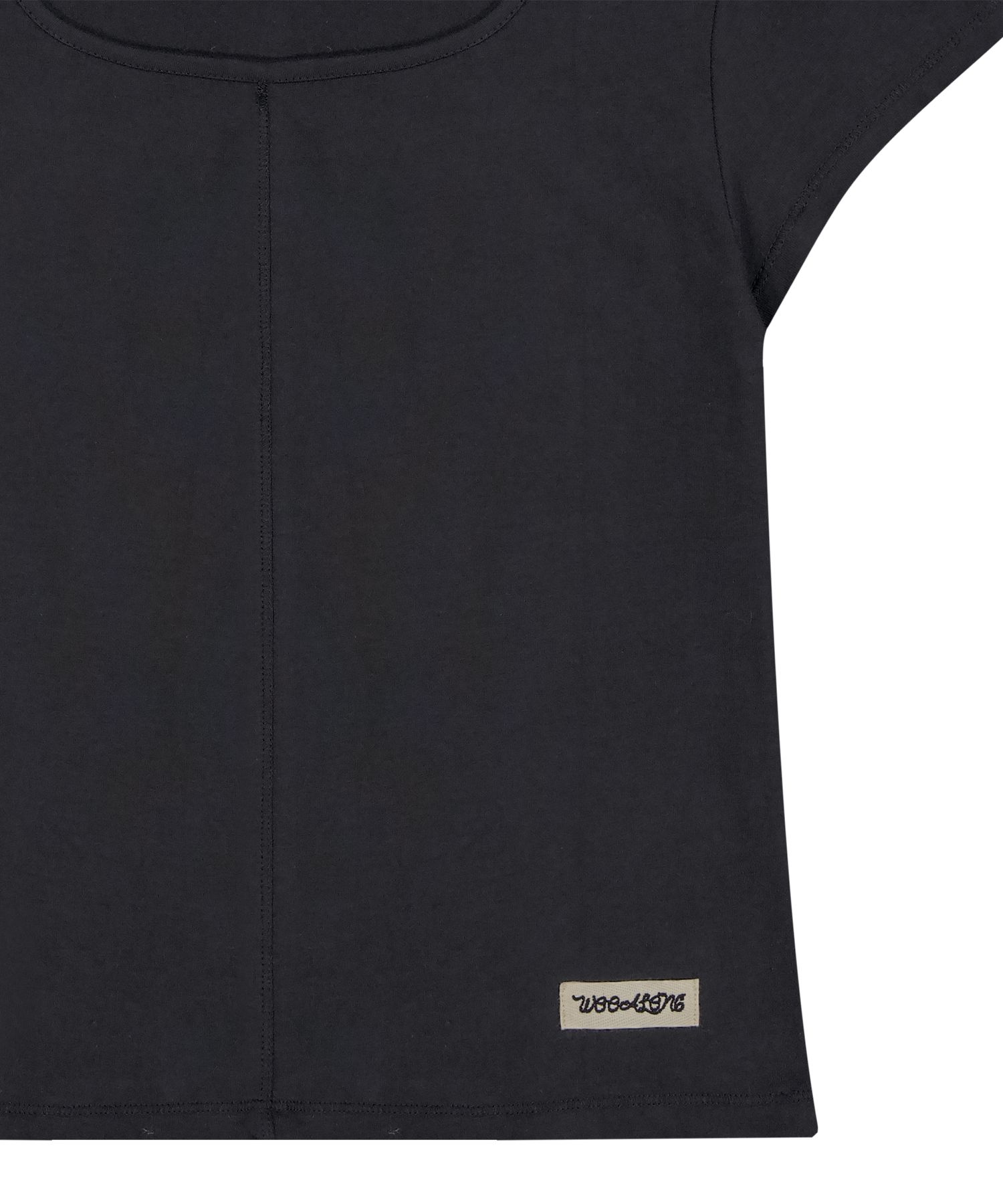 [WOOALONG]Skin Soft Square Neck Tシャツ★25SS★レディース★ WOOALONG]Skin Soft Square Neck Tシャツ☆25SS☆レディース