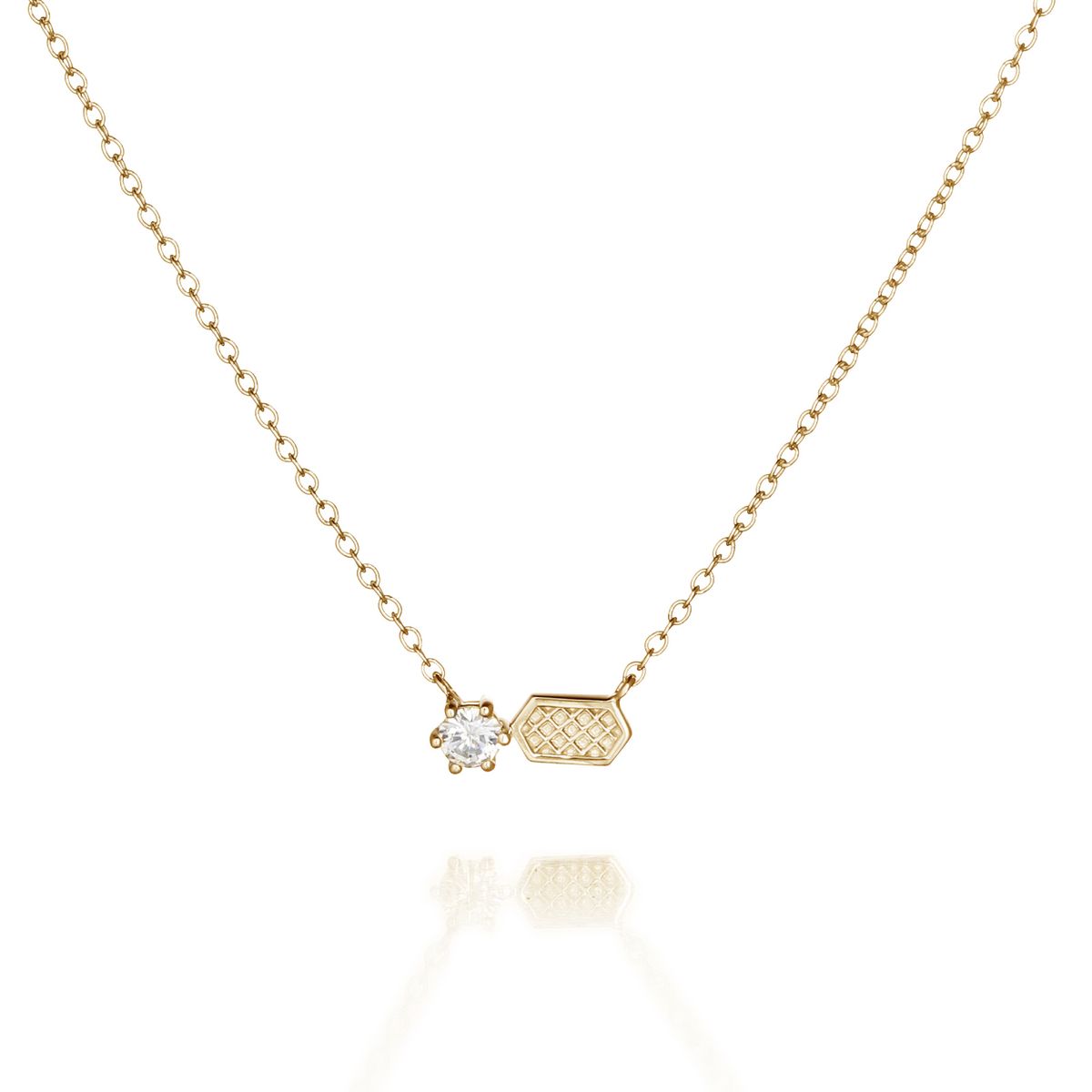트렌카디즘(TRENCADISM) 데이비드 목걸이 14K 골드 네크리스 DAVID_Necklace_DVN11P1