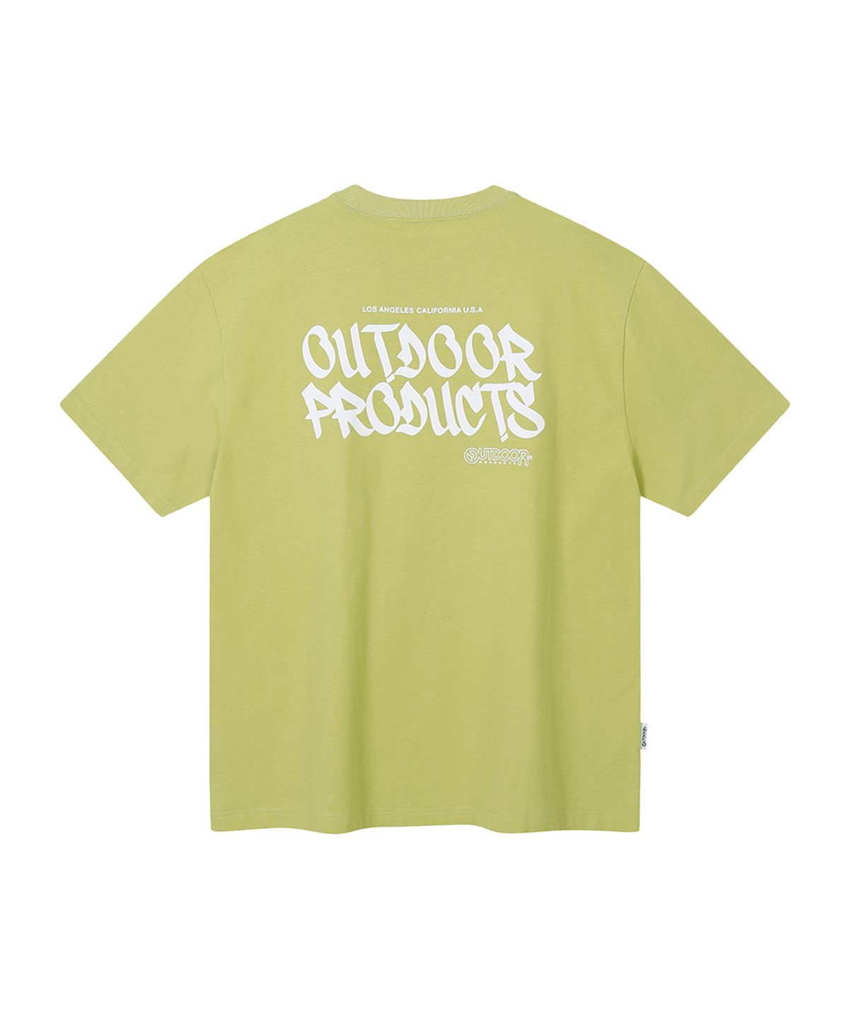 아웃도어 프로덕츠(OUTDOOR PRODUCTS) LOGO HALF SLEEVES (YELLOW GREEN)