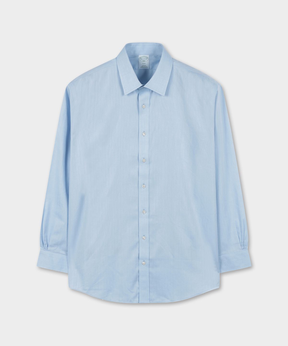 브룩스 브라더스(BROOKS BROTHERS) 슬림핏 논아이론 에인즐리 헤링본 드레스셔츠 (라이트인디고) (BBTSMF5956NFS)