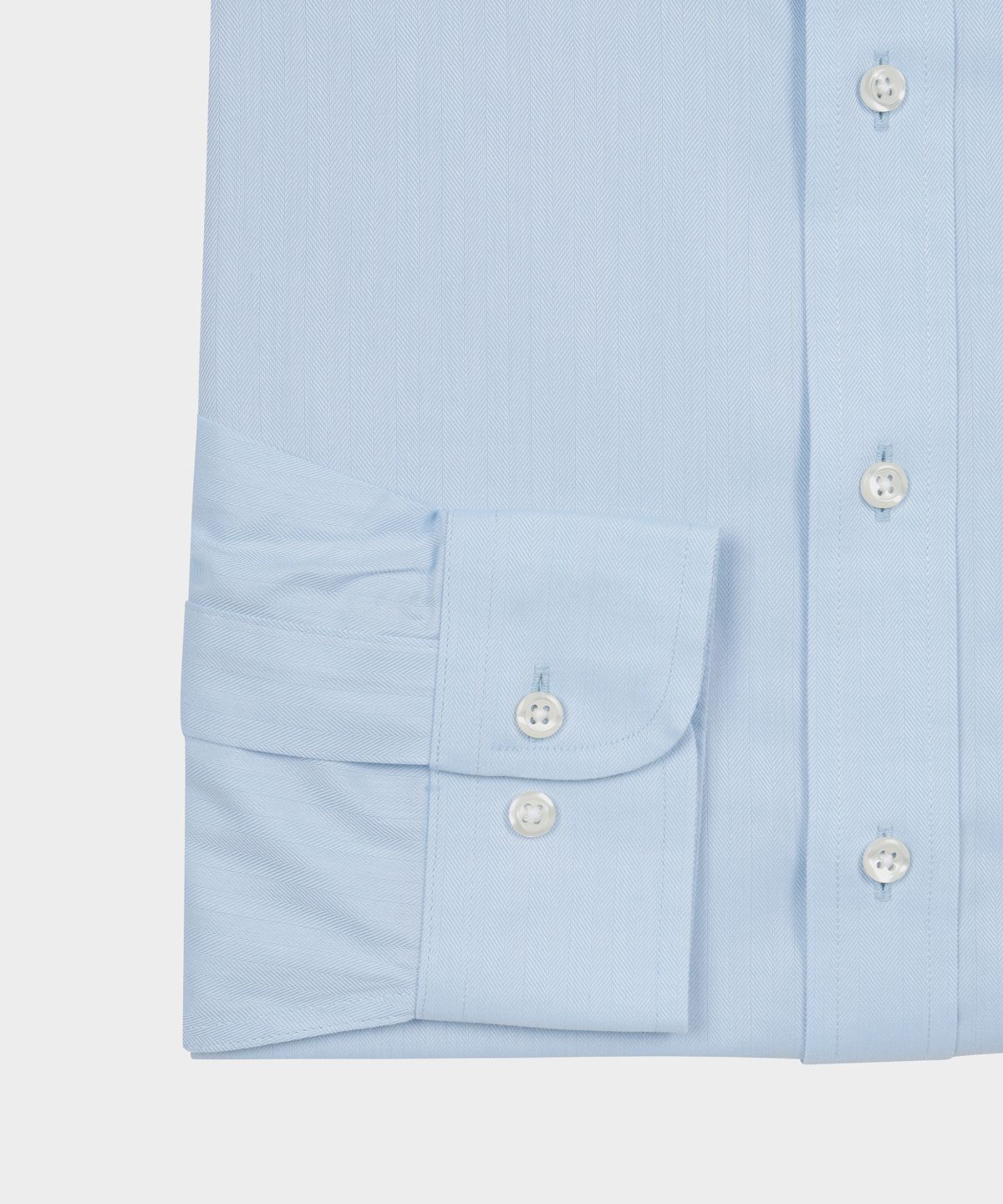 브룩스 브라더스(BROOKS BROTHERS) 슬림핏 논아이론 에인즐리 헤링본 드레스셔츠 (라이트인디고) (BBTSMF5956NFS)