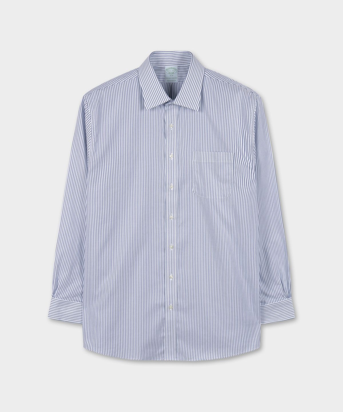 브룩스 브라더스(BROOKS BROTHERS) 슬림핏 논아이론 에인즐리 퍼포먼스 드레스셔츠 (네이비) (BBTSMM0906QFS)