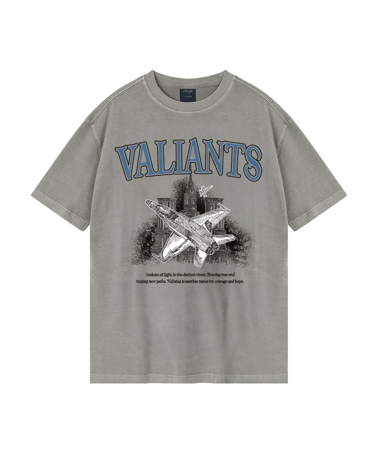 와일드락(WILDROCK) Wild Valiants 피그먼트 오버핏 반팔 티셔츠_7 COL