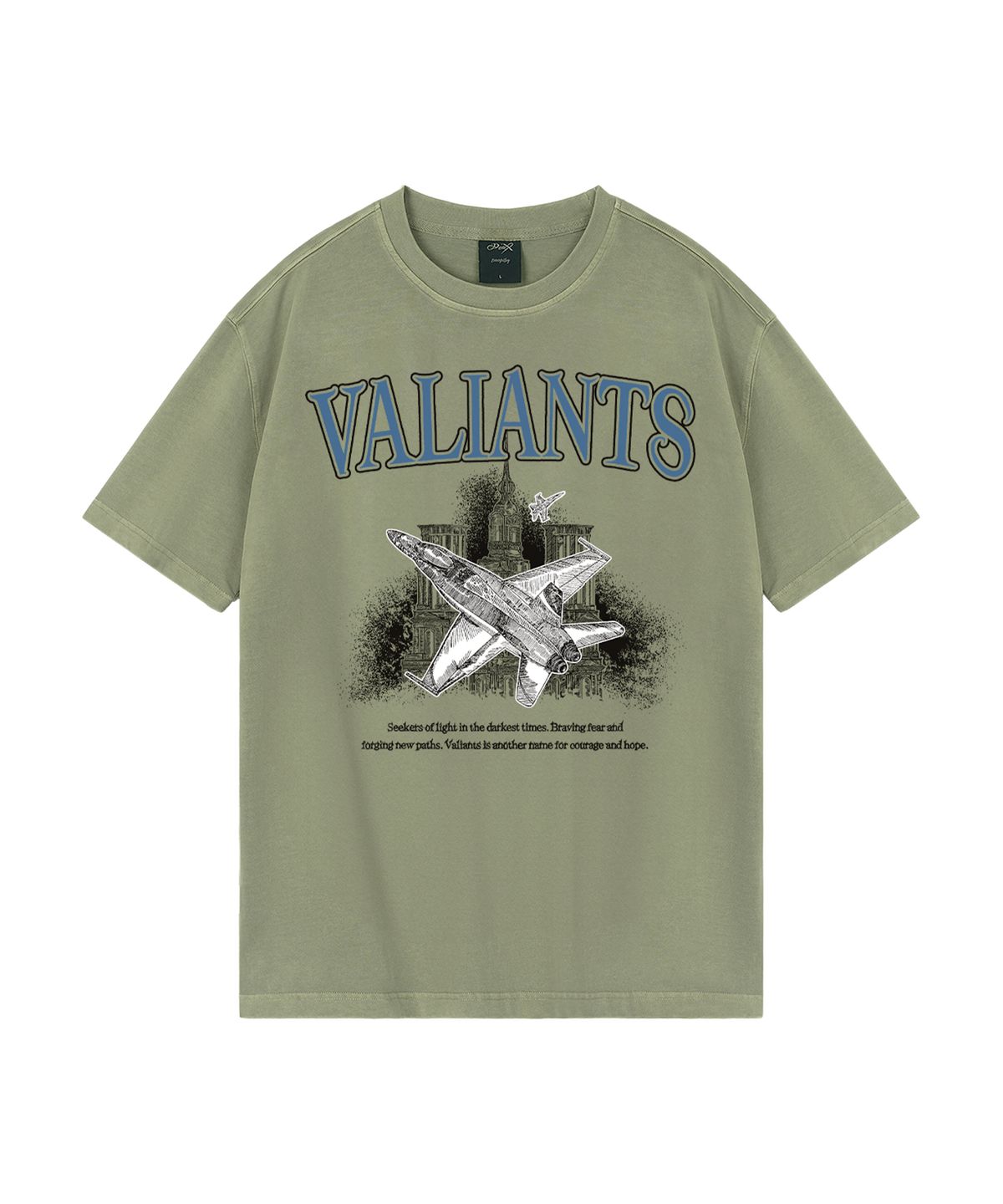 와일드락(WILDROCK) Wild Valiants 피그먼트 오버핏 반팔 티셔츠_7 COL