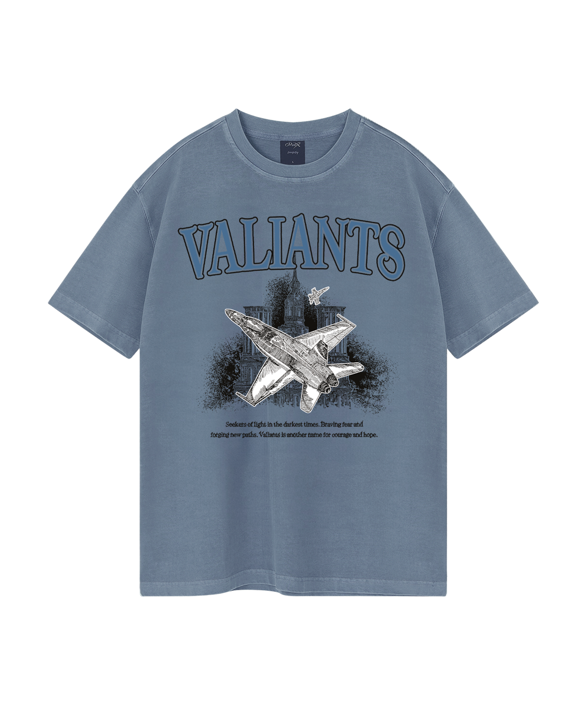 와일드락(WILDROCK) Wild Valiants 피그먼트 오버핏 반팔 티셔츠_7 COL