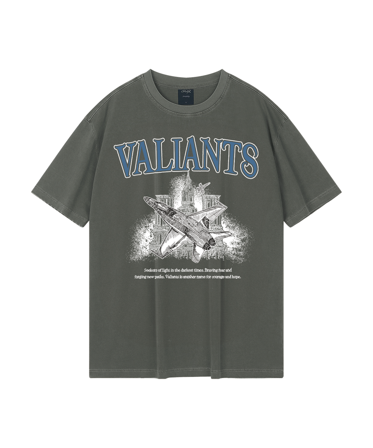 와일드락(WILDROCK) Wild Valiants 피그먼트 오버핏 반팔 티셔츠_7 COL