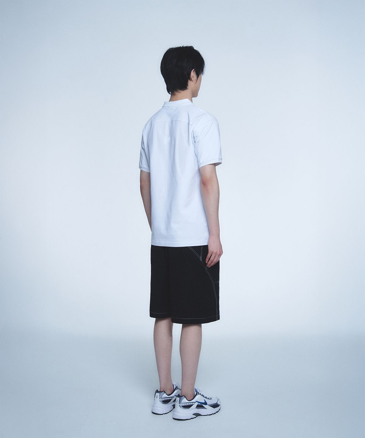 현피트(HYUNFIT) BASIC COLLAR T-SHIRT-[WHITE]