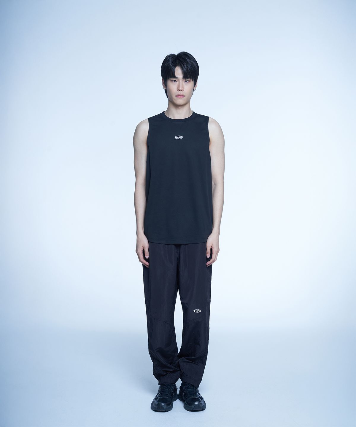 현피트(HYUNFIT) BASIC MESH SLEEVELESS-[BLACK]