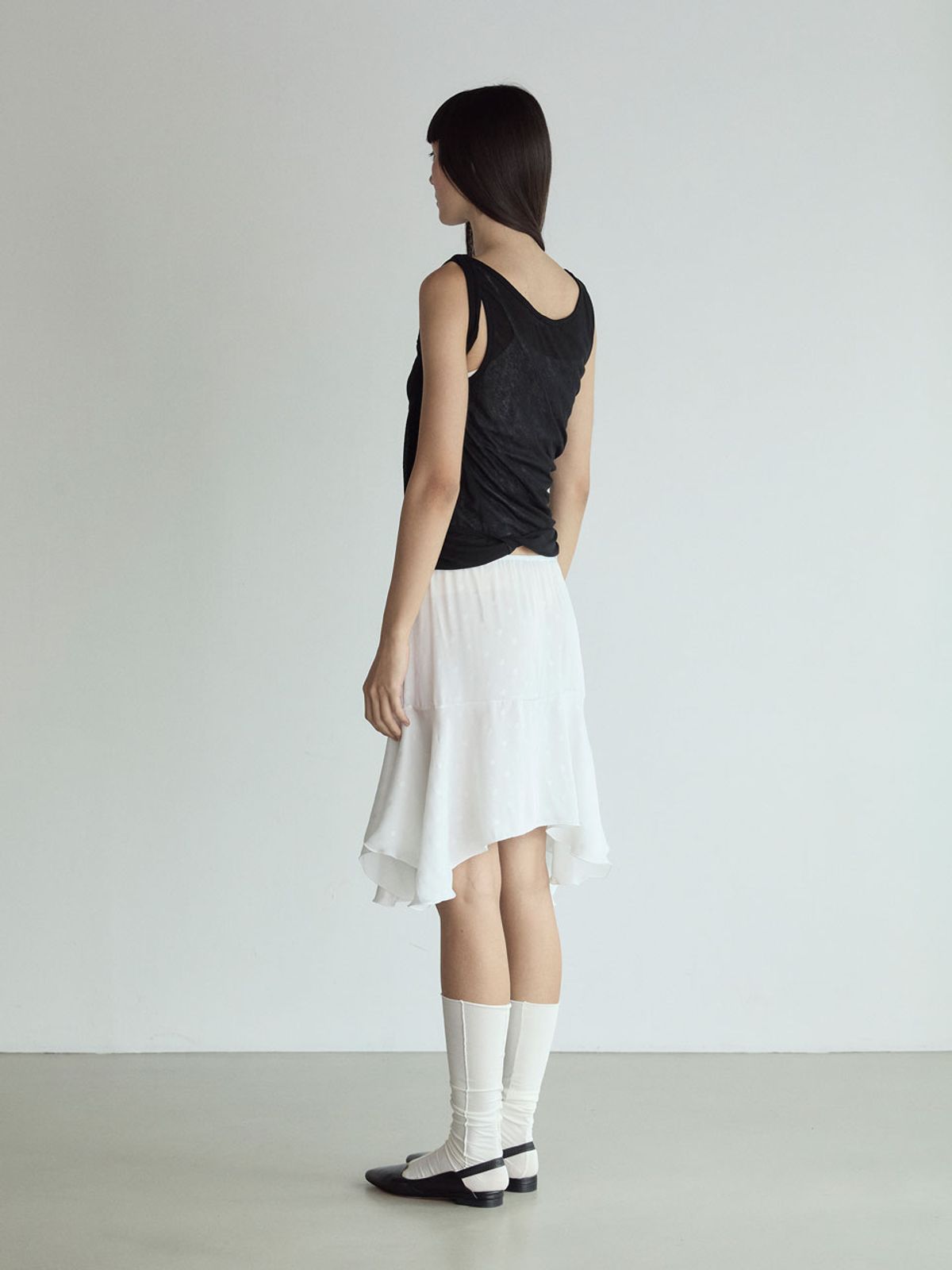 비수스(VISUS) Layered Sleeveless Top_black