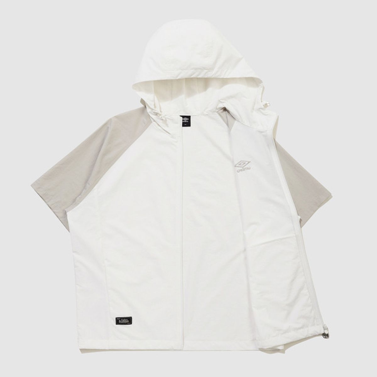 엄브로(UMBRO) 썬샤워 반팔 후드 자켓 베이지(UQ321CJK71)