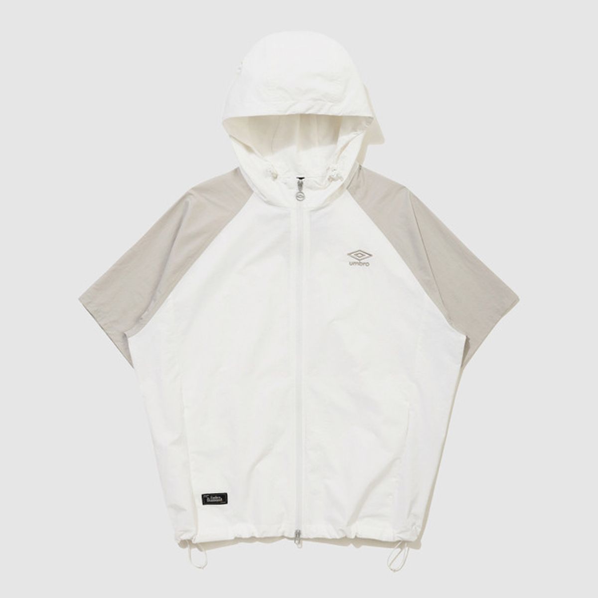 엄브로(UMBRO) 썬샤워 반팔 후드 자켓 베이지(UQ321CJK71)