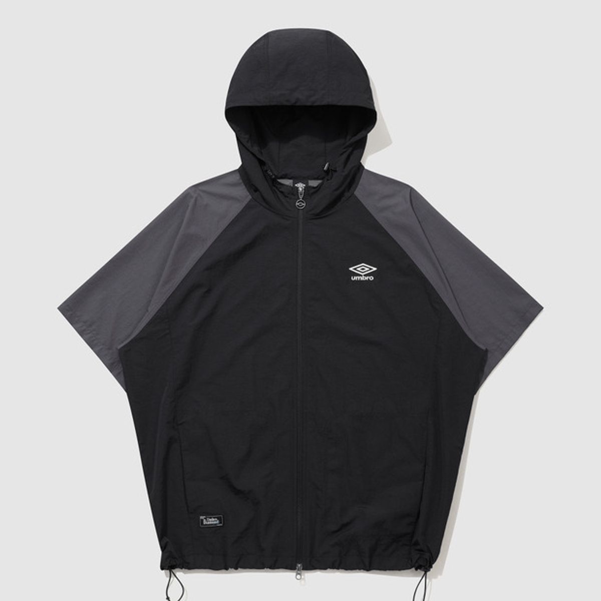 엄브로(UMBRO) 썬샤워 반팔 후드 자켓 블랙(UQ321CJK71)