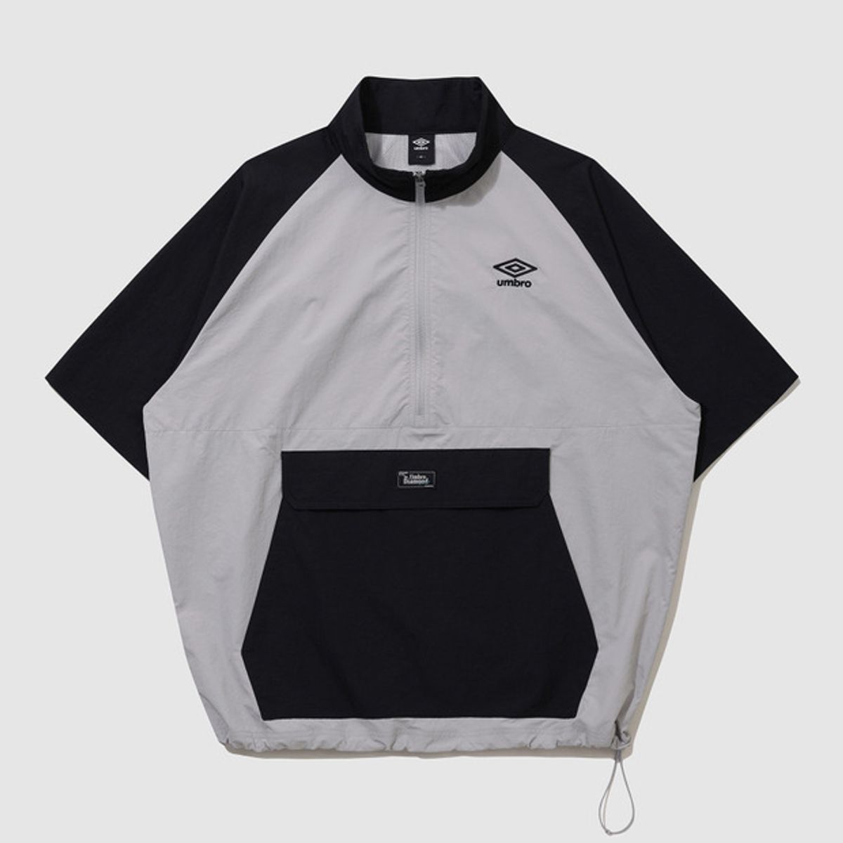 엄브로(UMBRO) 썬샤워 스탠넥 반팔 아노락 그레이(UQ321CWT71)