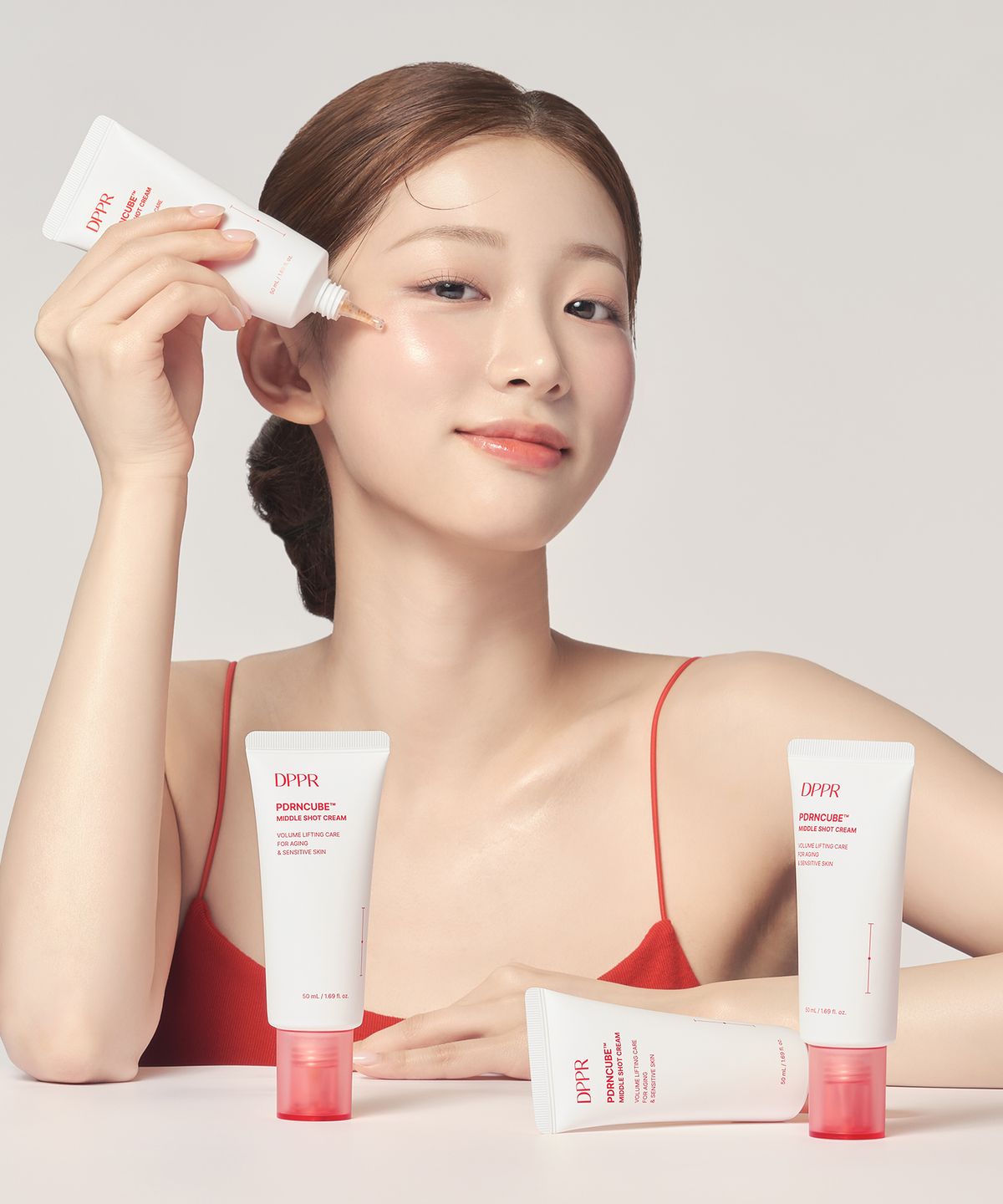 디퍼(DPPR) [탄력충전 SET] 피디알엔큐브 미들샷 크림 50ml 2EA
