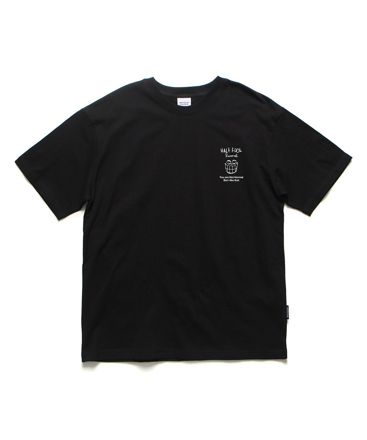 앱놀머씽(ABNORMALTHING) 레코즈 오버핏 티셔츠 화이트 (RECORDS T-SHIRT WHITE)