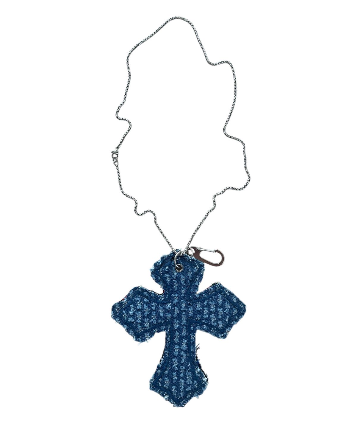 스케이터락(SK8ER ROCK) Cross Patchwork Keyring Necklace
