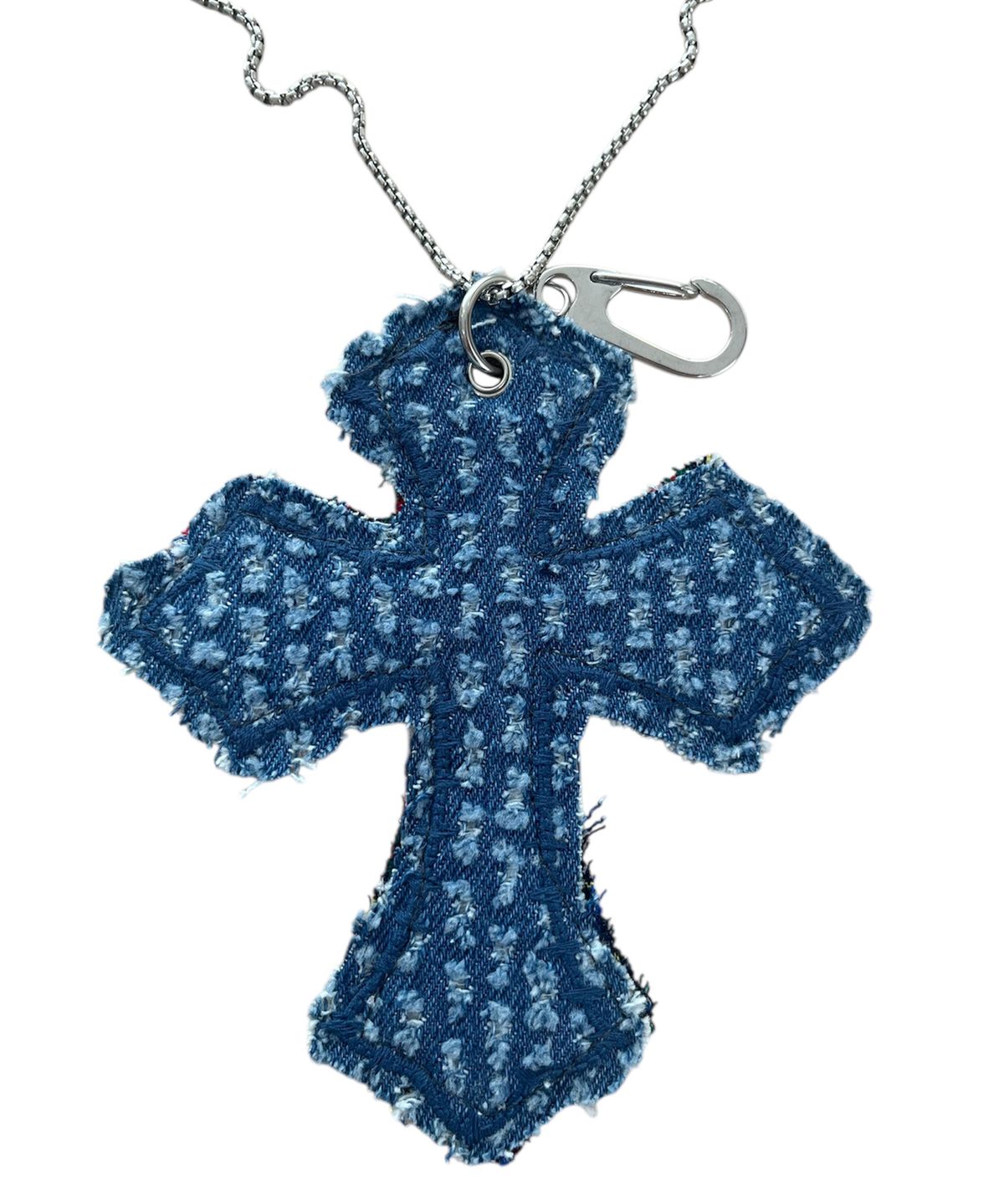 스케이터락(SK8ER ROCK) Cross Patchwork Keyring Necklace