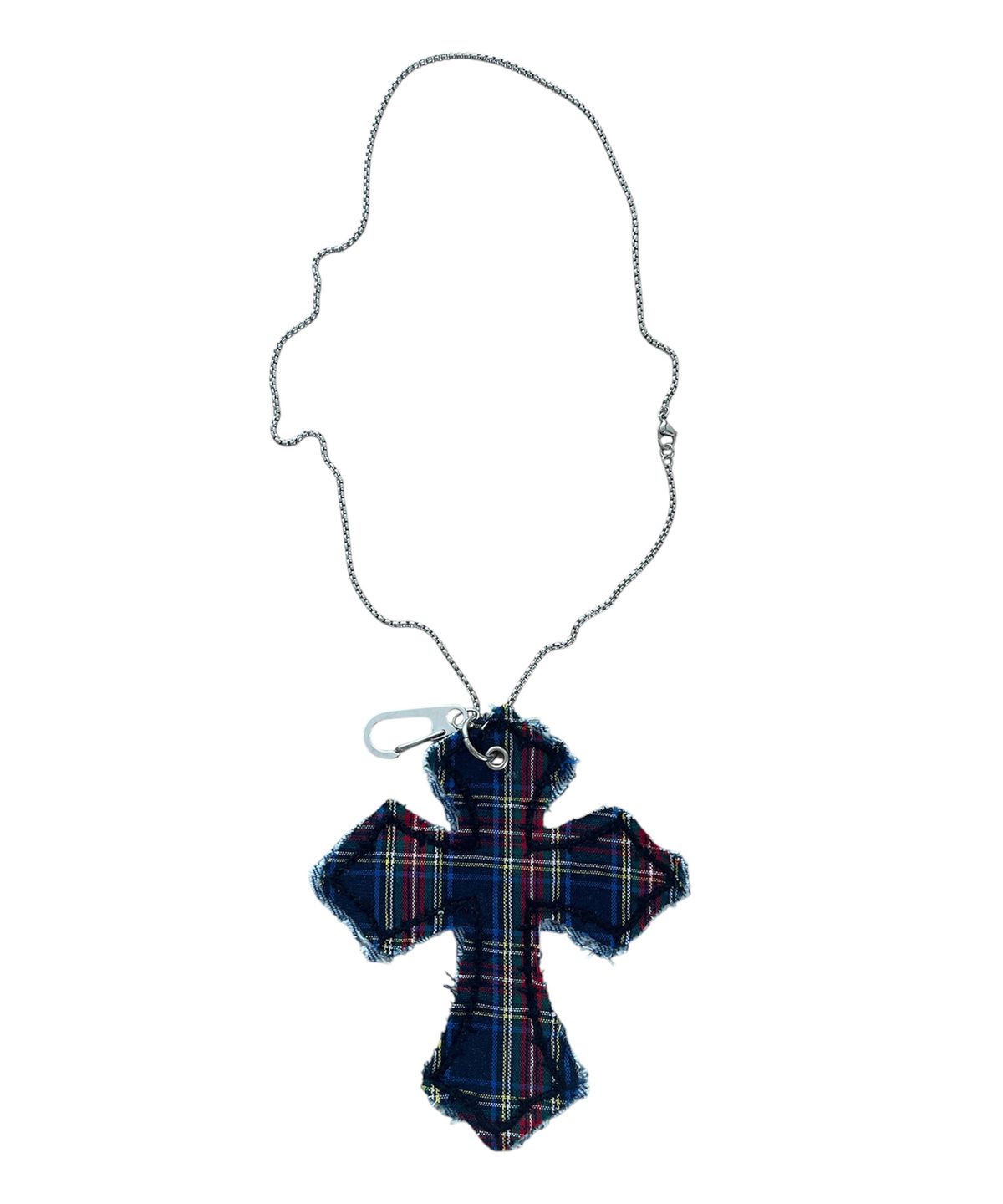 스케이터락(SK8ER ROCK) Cross Patchwork Keyring Necklace
