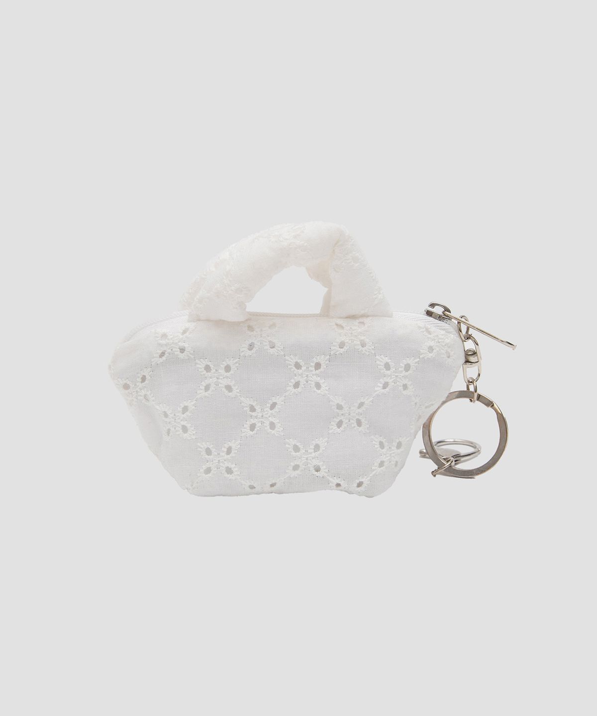 로라로라(ROLAROLA) MAISON DE ROLA MINI BAG KEYRING WHITE