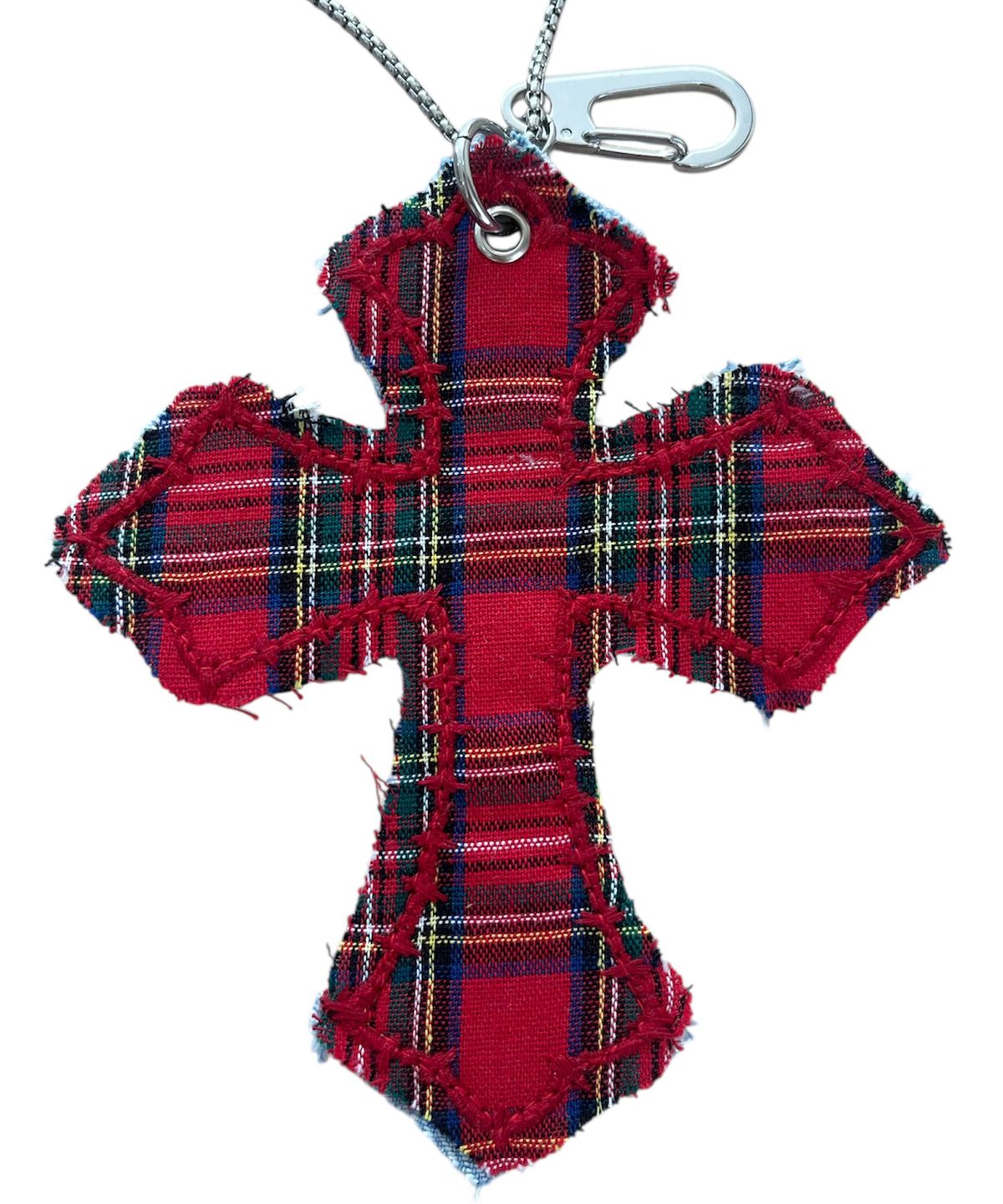 스케이터락(SK8ER ROCK) Cross Patchwork Keyring Necklace