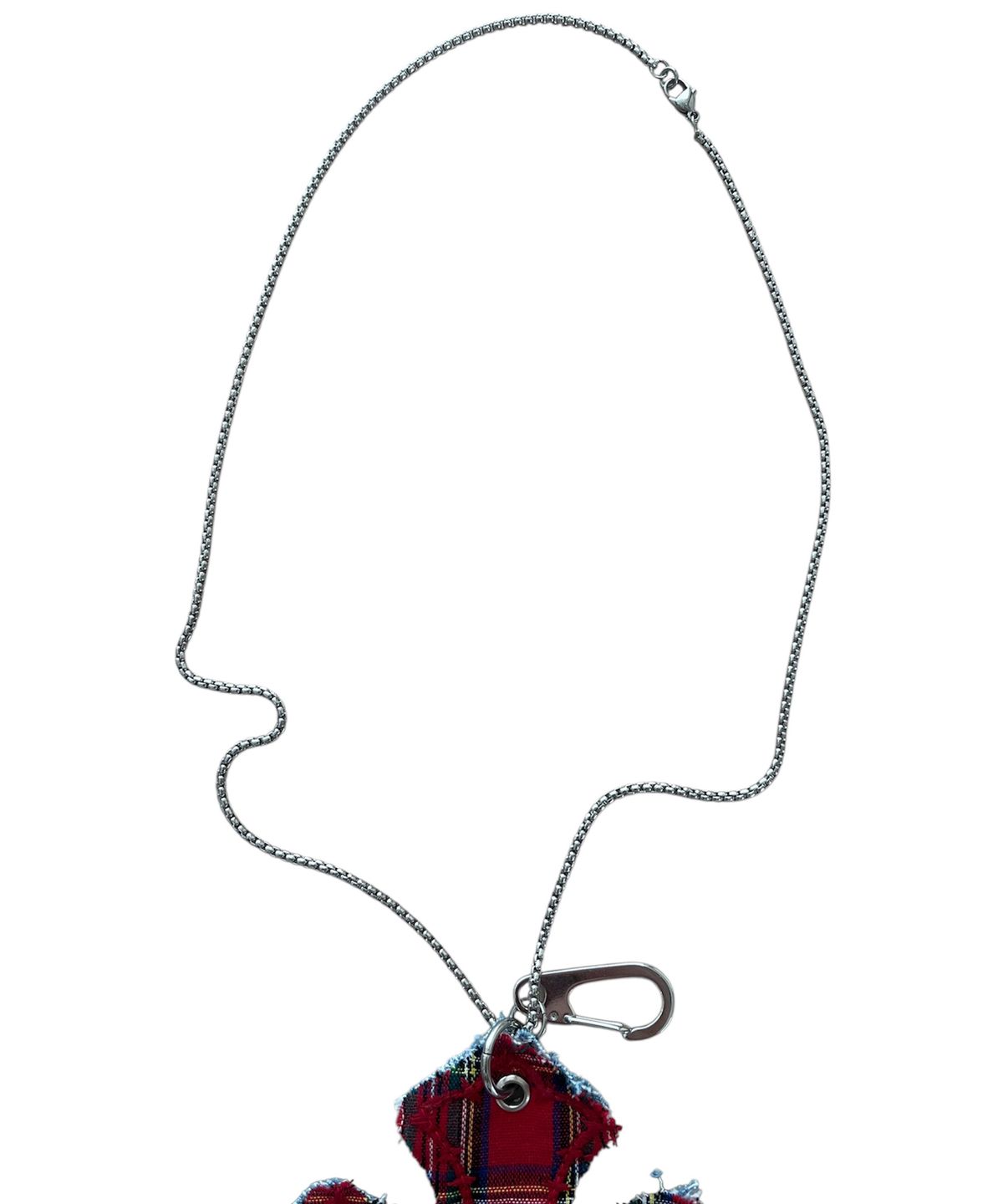 스케이터락(SK8ER ROCK) Cross Patchwork Keyring Necklace