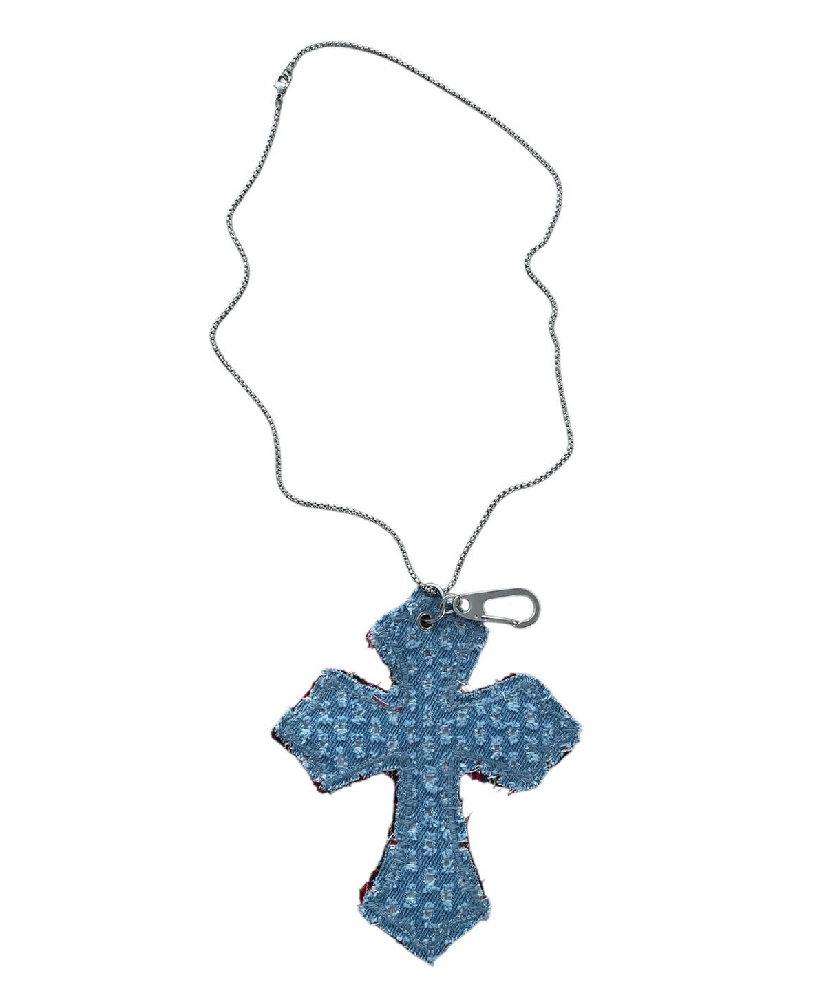 스케이터락(SK8ER ROCK) Cross Patchwork Keyring Necklace