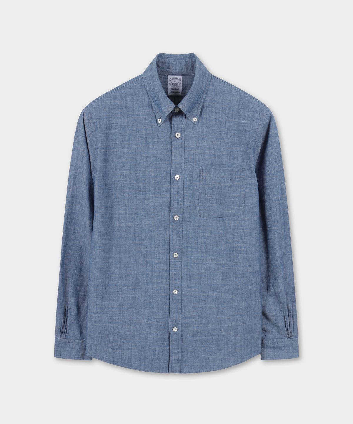 브룩스 브라더스(BROOKS BROTHERS) 코튼 샴브레이 스포츠셔츠 (다크인디고) (BBTHMM2532PFS)