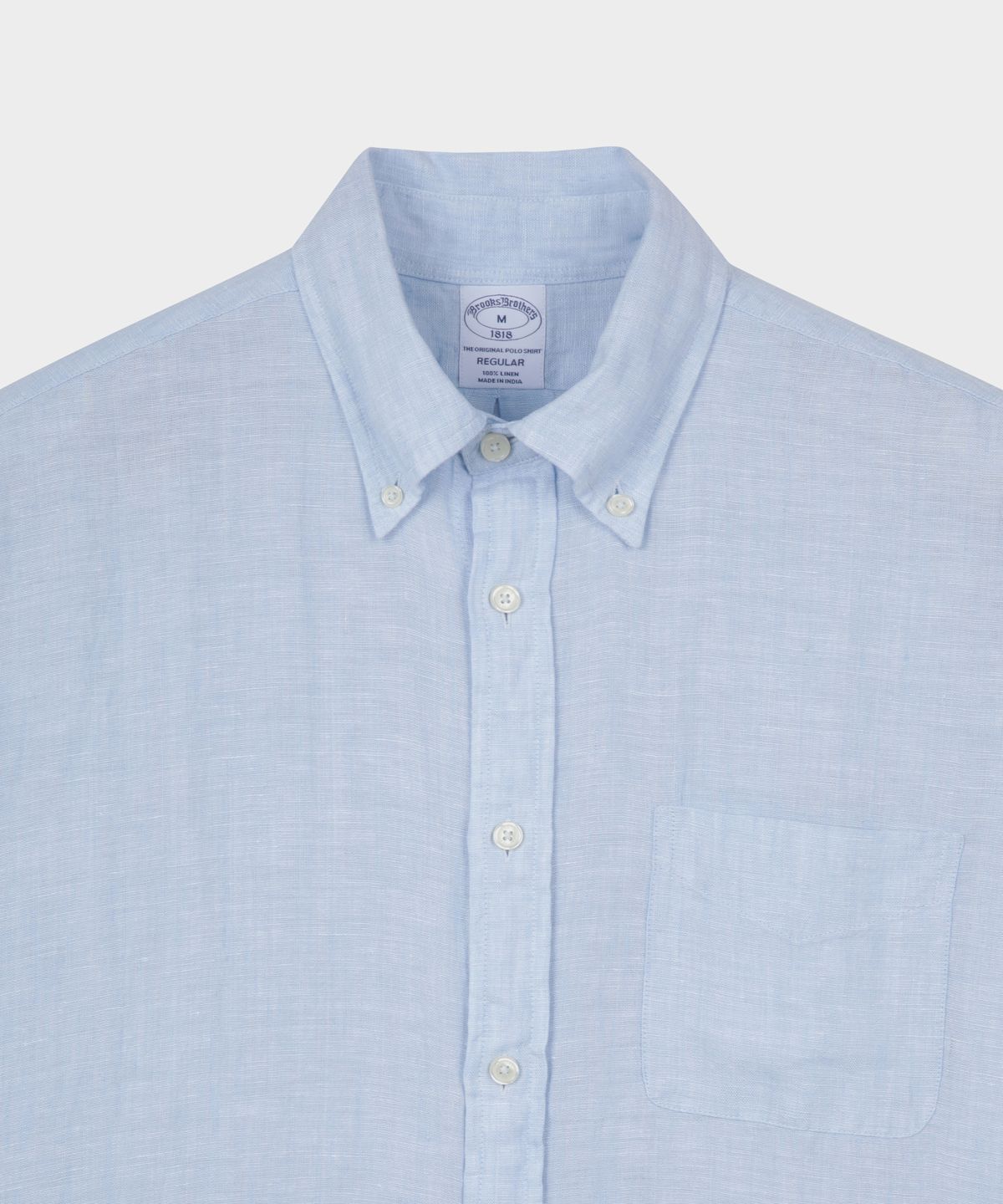브룩스 브라더스(BROOKS BROTHERS) 린넨 반팔 셔츠 (라이트블루) (BBTPMF0034LFM)