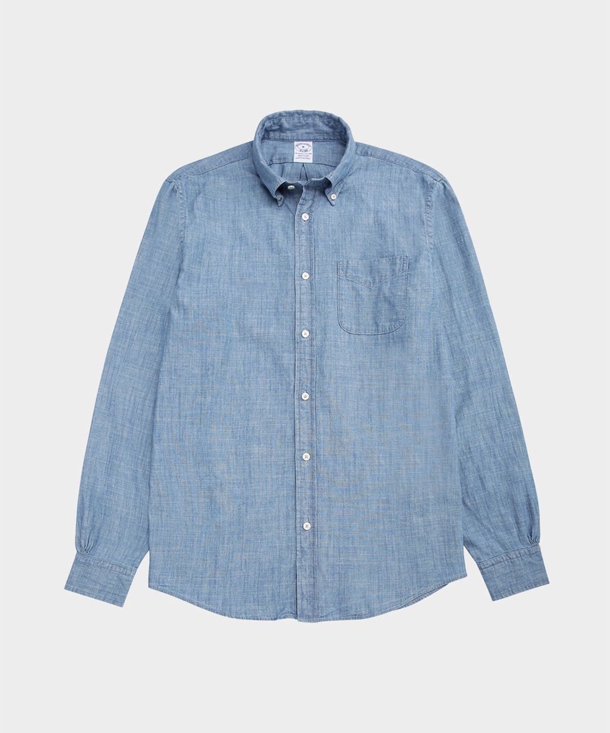브룩스 브라더스(BROOKS BROTHERS) 코튼 샴브레이 스포츠셔츠 (라이트인디고) (BBTHMM2533NFS)