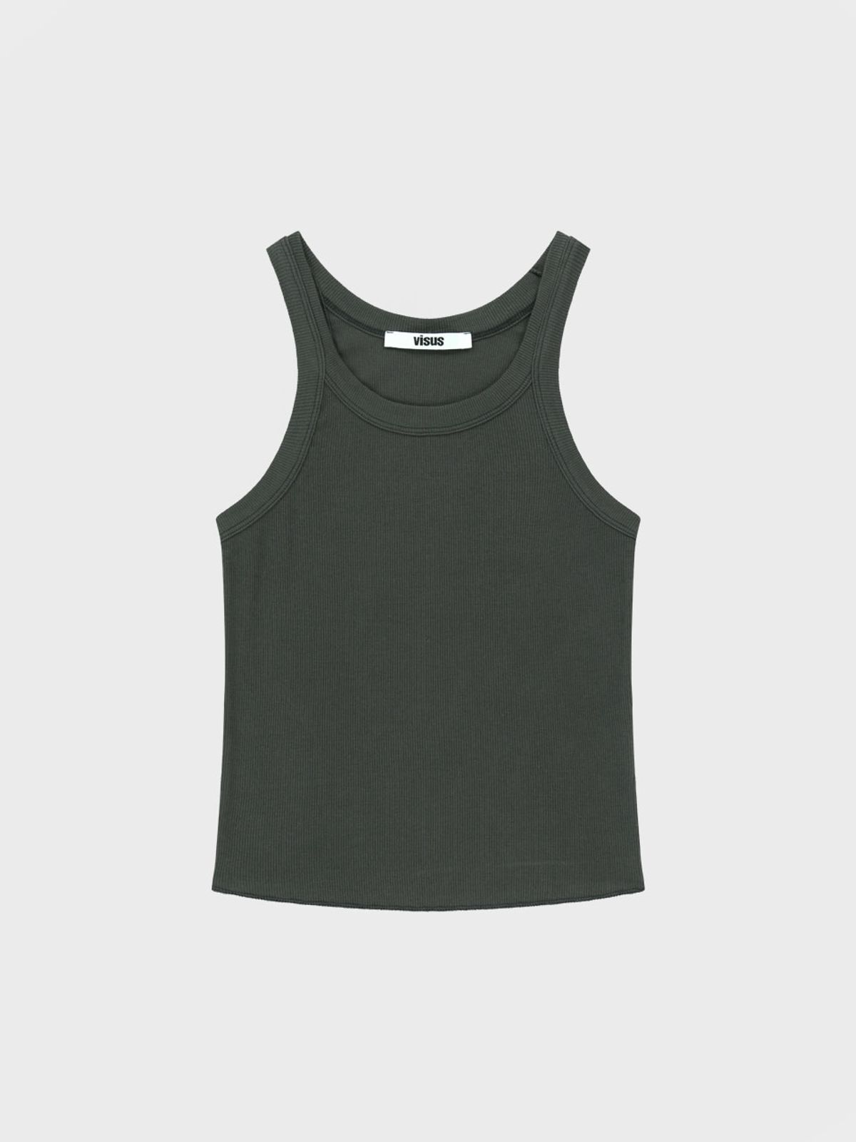 비수스(VISUS) Cotton Sleeveless Top_Charcoal