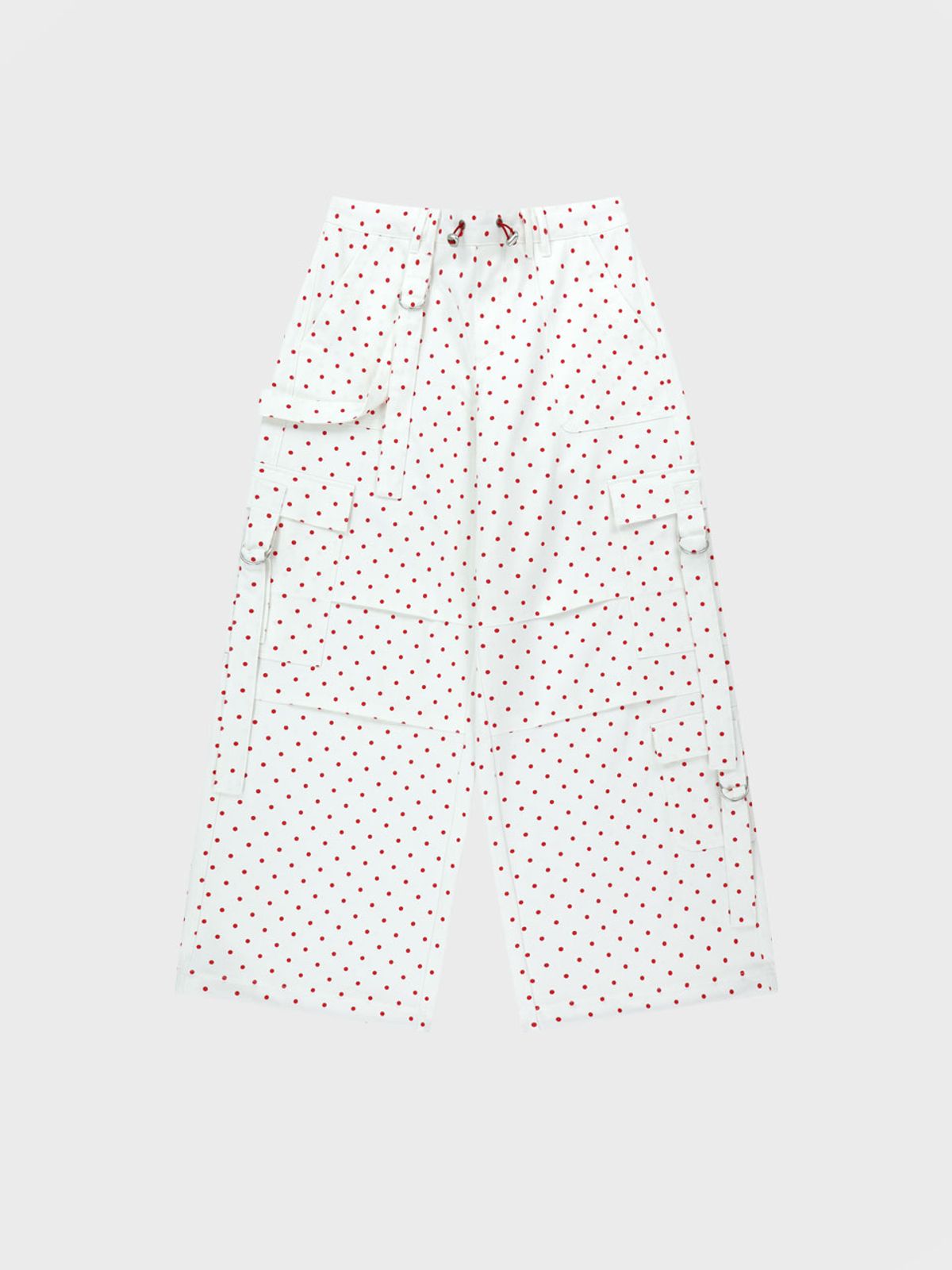비수스(VISUS) D-ring Cargo Pants_Polka Dot
