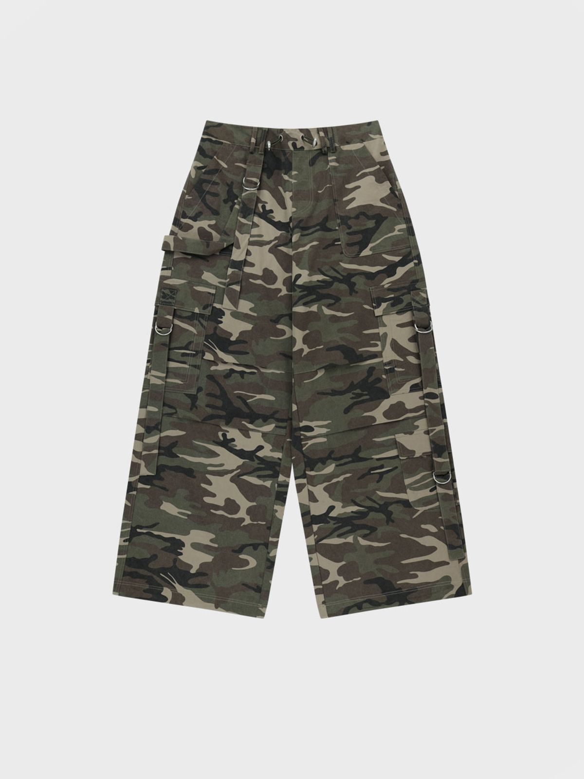 비수스(VISUS) D-ring Cargo Pants_Camoflage beige