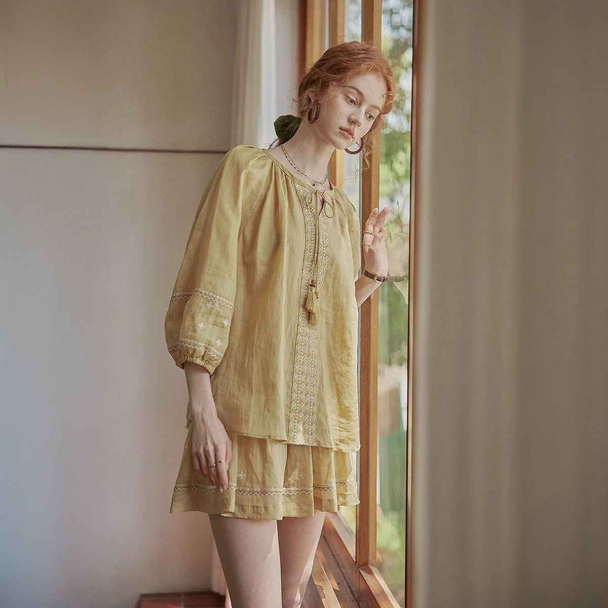 프라우드 마리(PROUD MARY) PM_Embroidery summer skirt