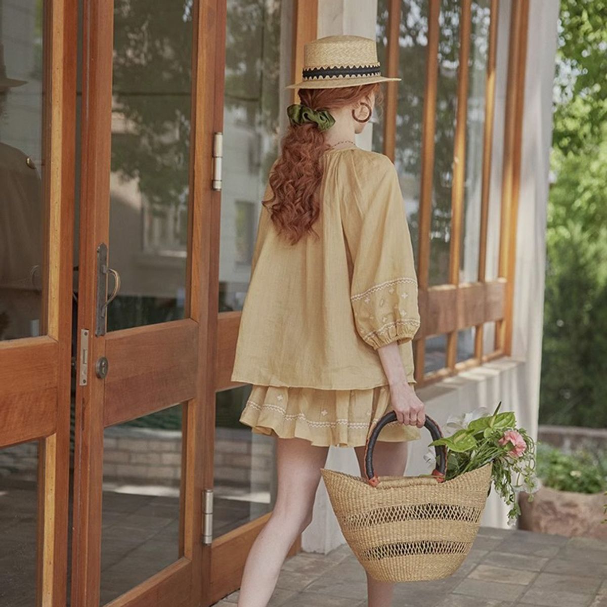 프라우드 마리(PROUD MARY) PM_Embroidery summer skirt