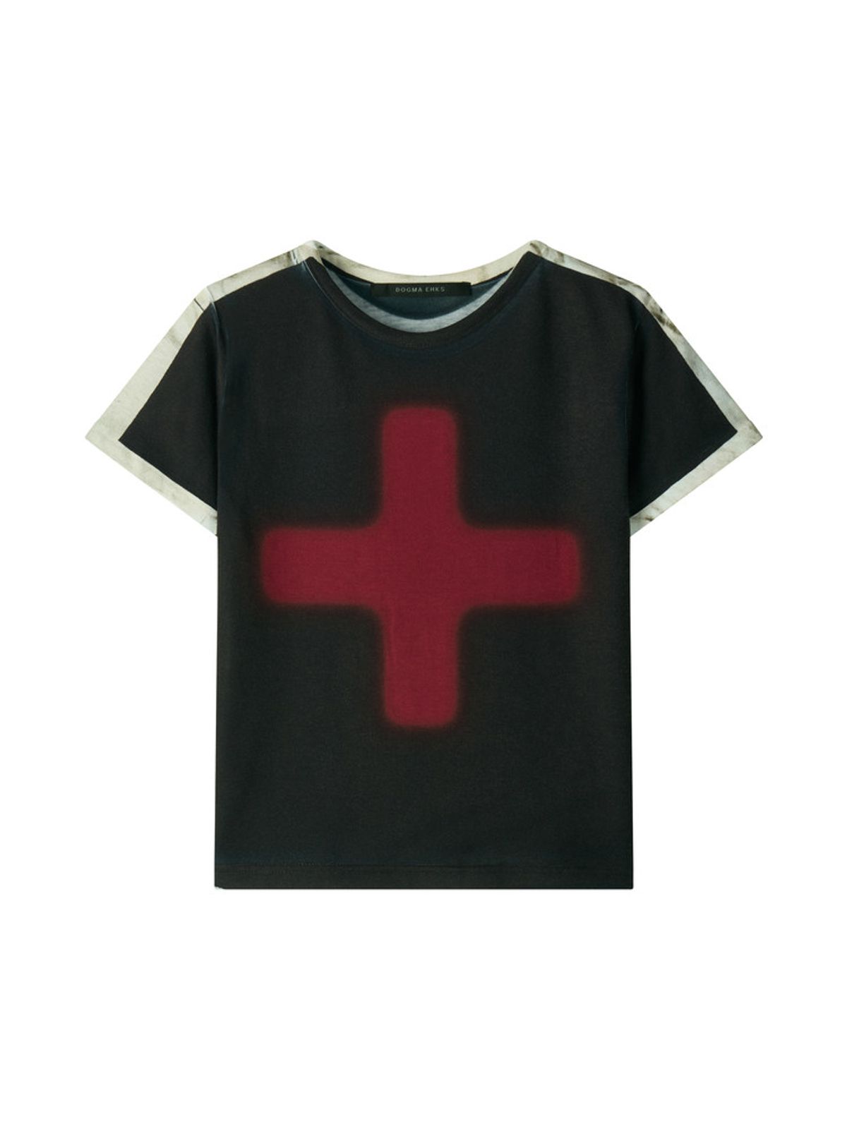 도그마 엑스(DOGMA EHKS) CROSS CROP SHORT SLEEVE BLACK