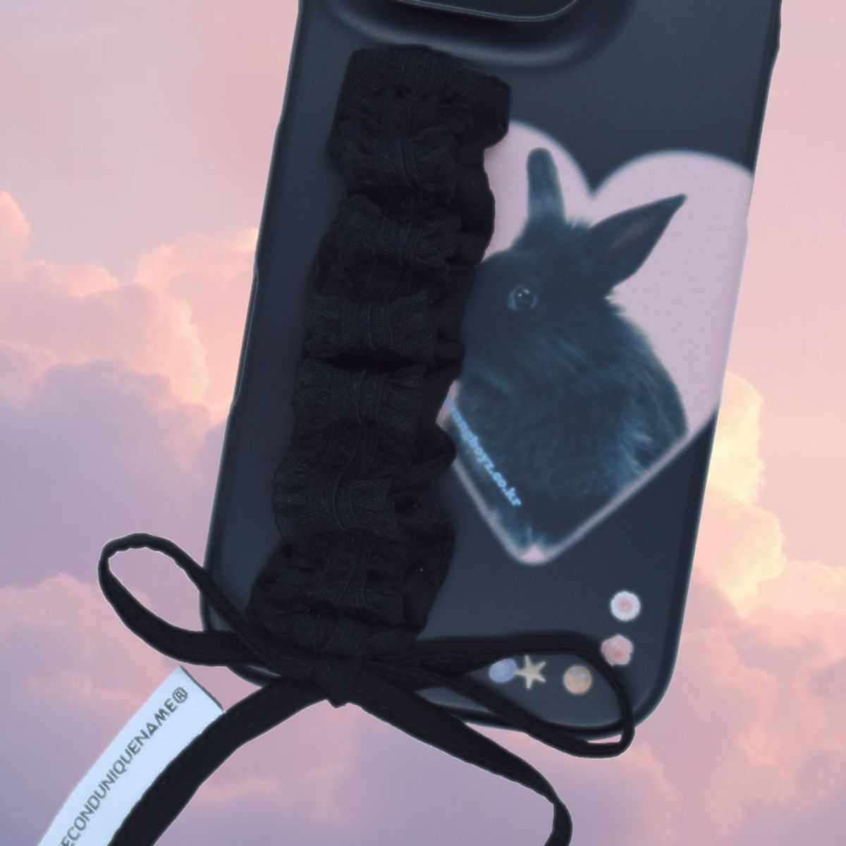세컨드유니크네임(SECOND UNIQUE NAME) SUN CASE LACE GOBULL BAND BLACK (HARD)