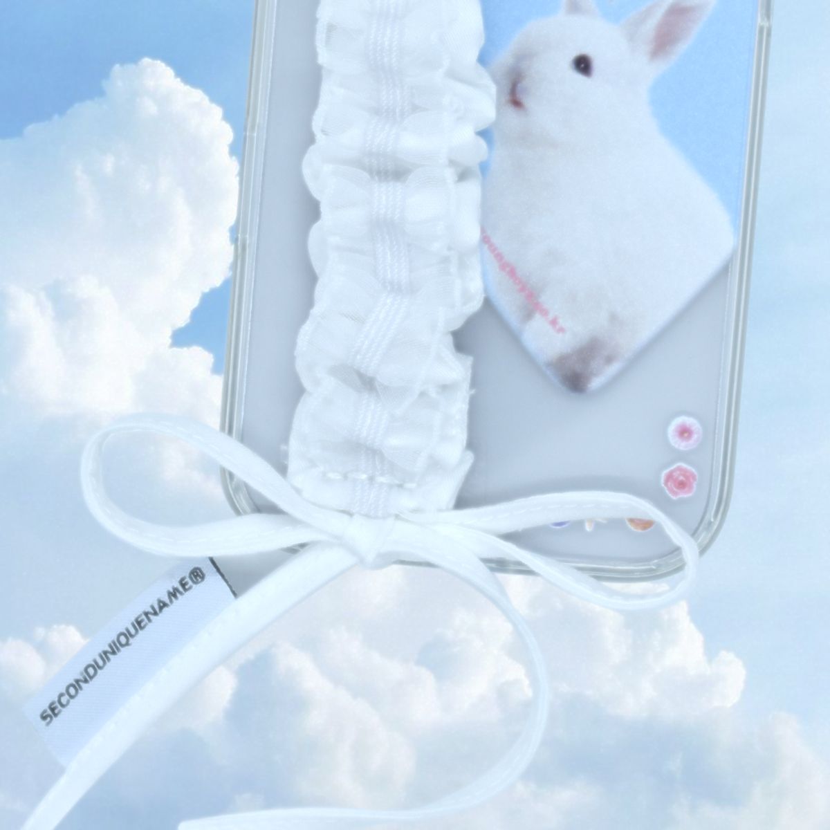 세컨드유니크네임(SECOND UNIQUE NAME) SUN CASE LACE GOBULL BAND WHITE (CLEAR)