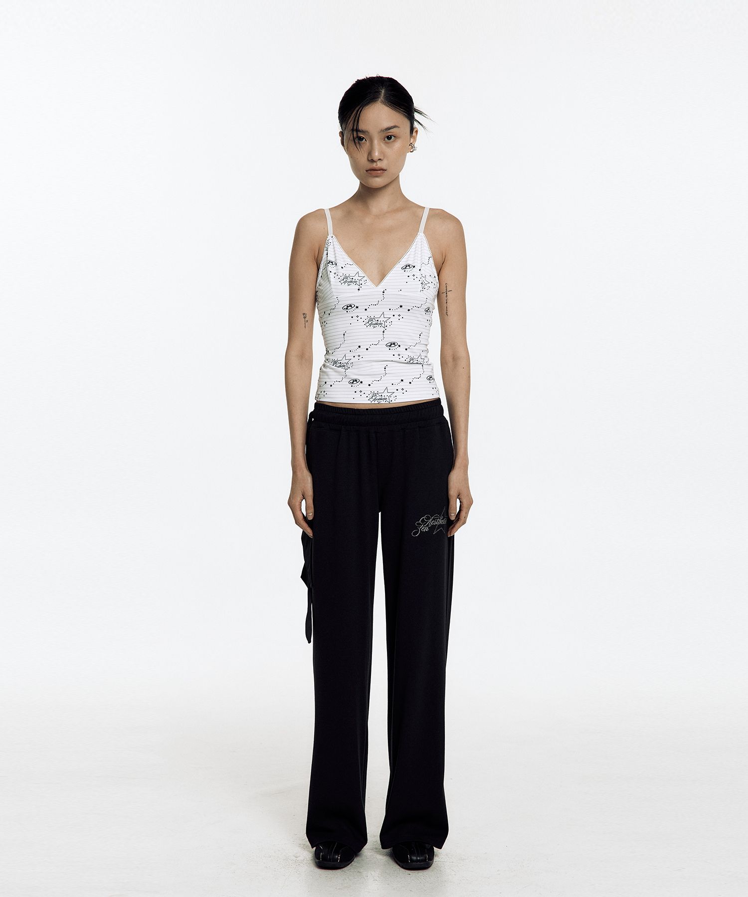 【KASHIKO】Scarf Sweat Pants MUSINSA | KASHIKO Scarf Sweat Pants Black