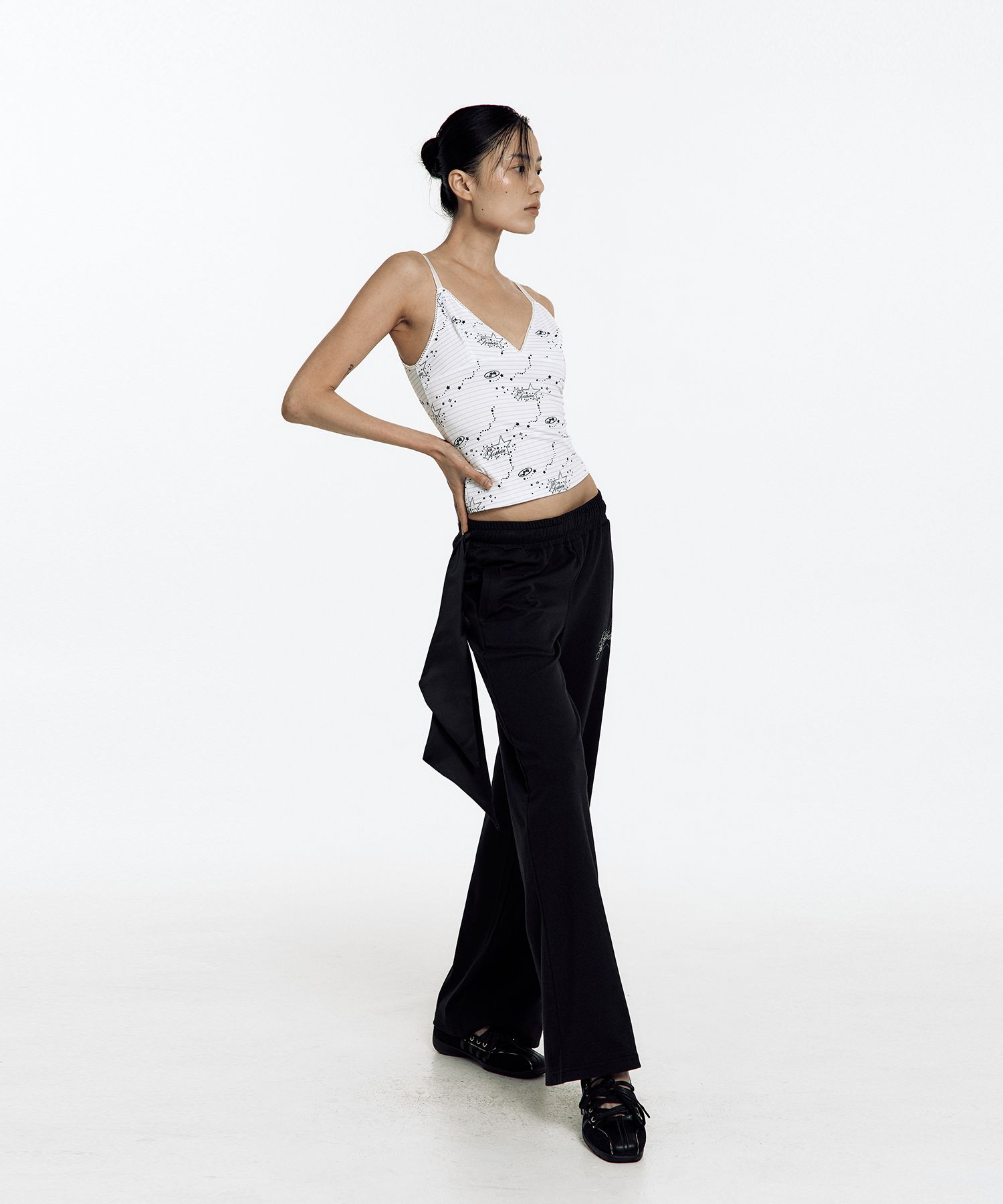 【KASHIKO】Scarf Sweat Pants MUSINSA | KASHIKO Scarf Sweat Pants Black