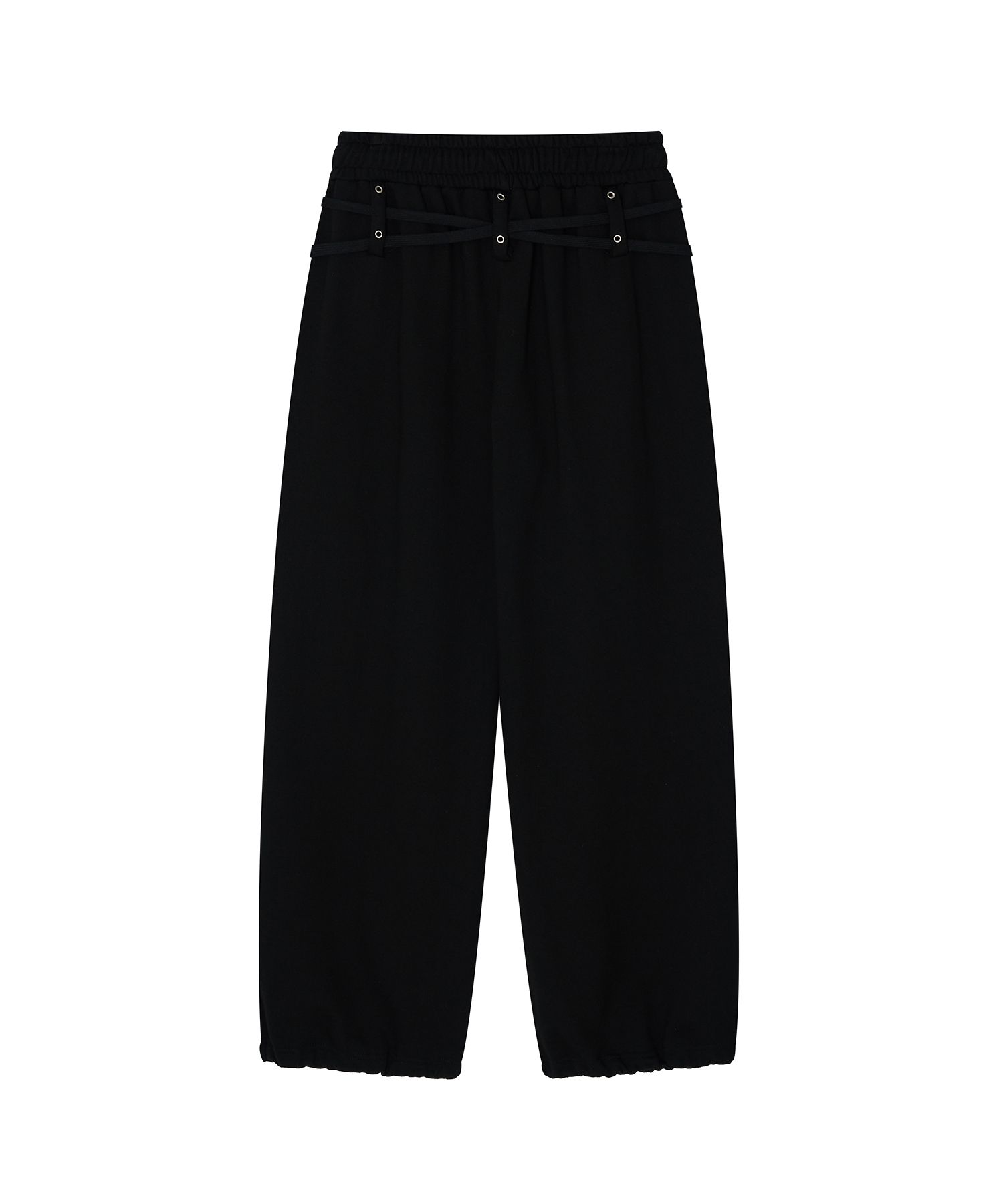 【KASHIKO】Zenu Belt Sweat Pants MUSINSA | KASHIKO Zenu Belt Sweat Pants Black