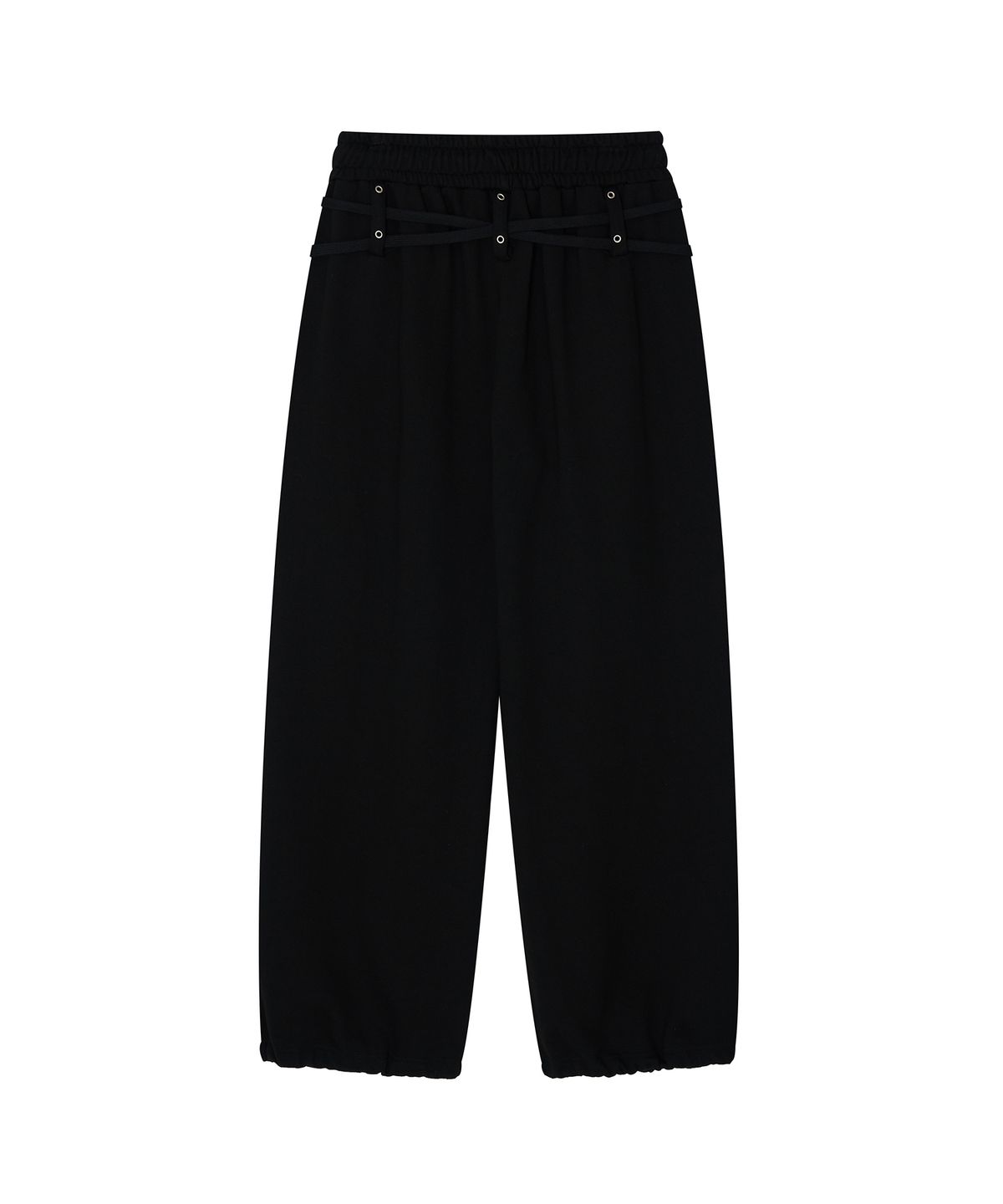카시코(KASHIKO) Zenu Belt Sweat Pants Black