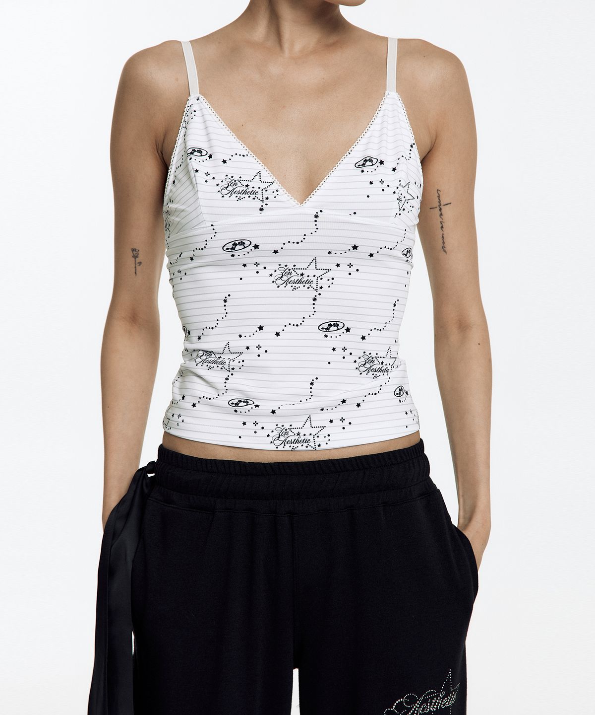 카시코(KASHIKO) Cozy Camisole Top Stripe