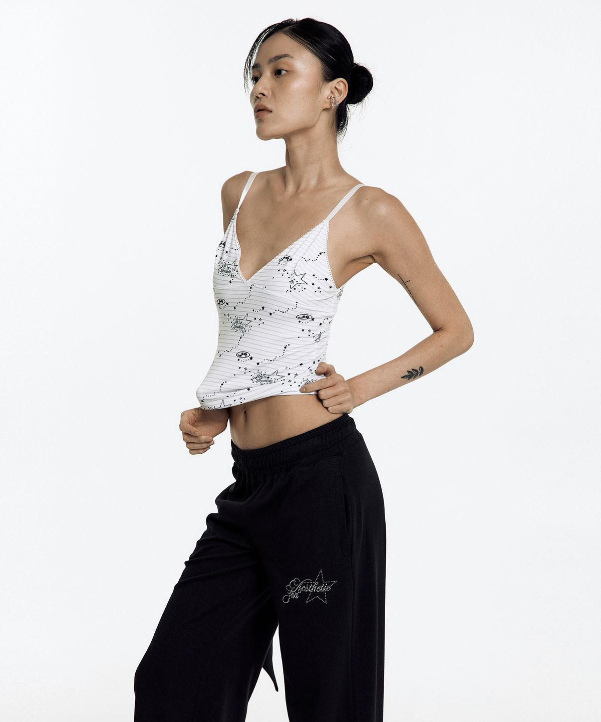 카시코(KASHIKO) Cozy Camisole Top Stripe