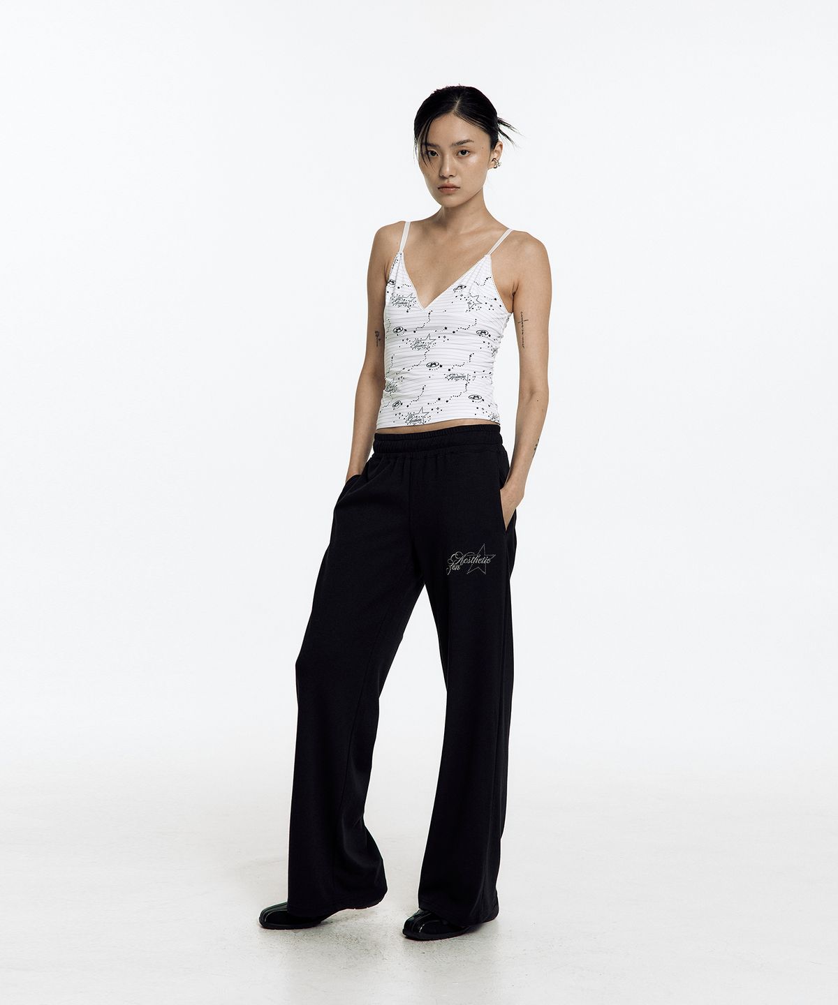 카시코(KASHIKO) Cozy Camisole Top Stripe