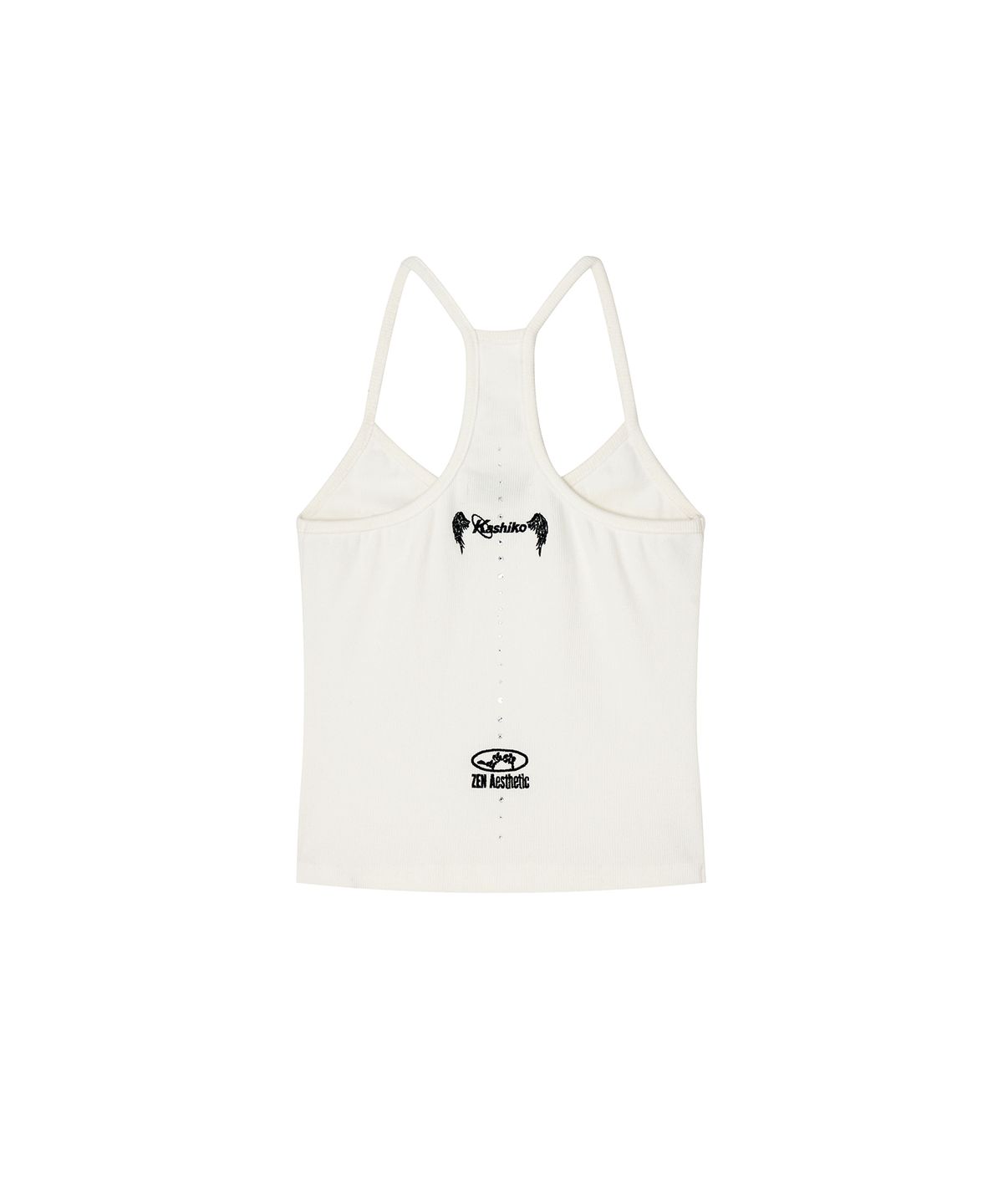 카시코(KASHIKO) Zenu Pocket Hotfix Top White