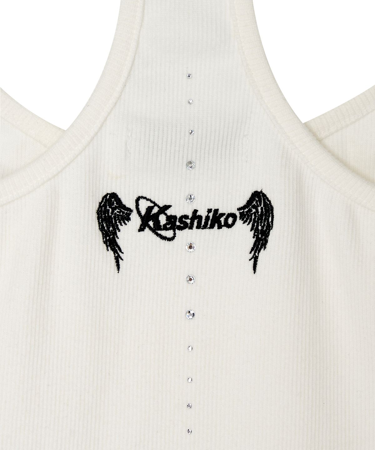 카시코(KASHIKO) Zenu Pocket Hotfix Top White