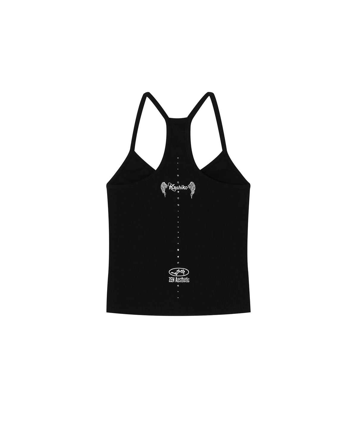 카시코(KASHIKO) Zenu Pocket Hotfix Top Black